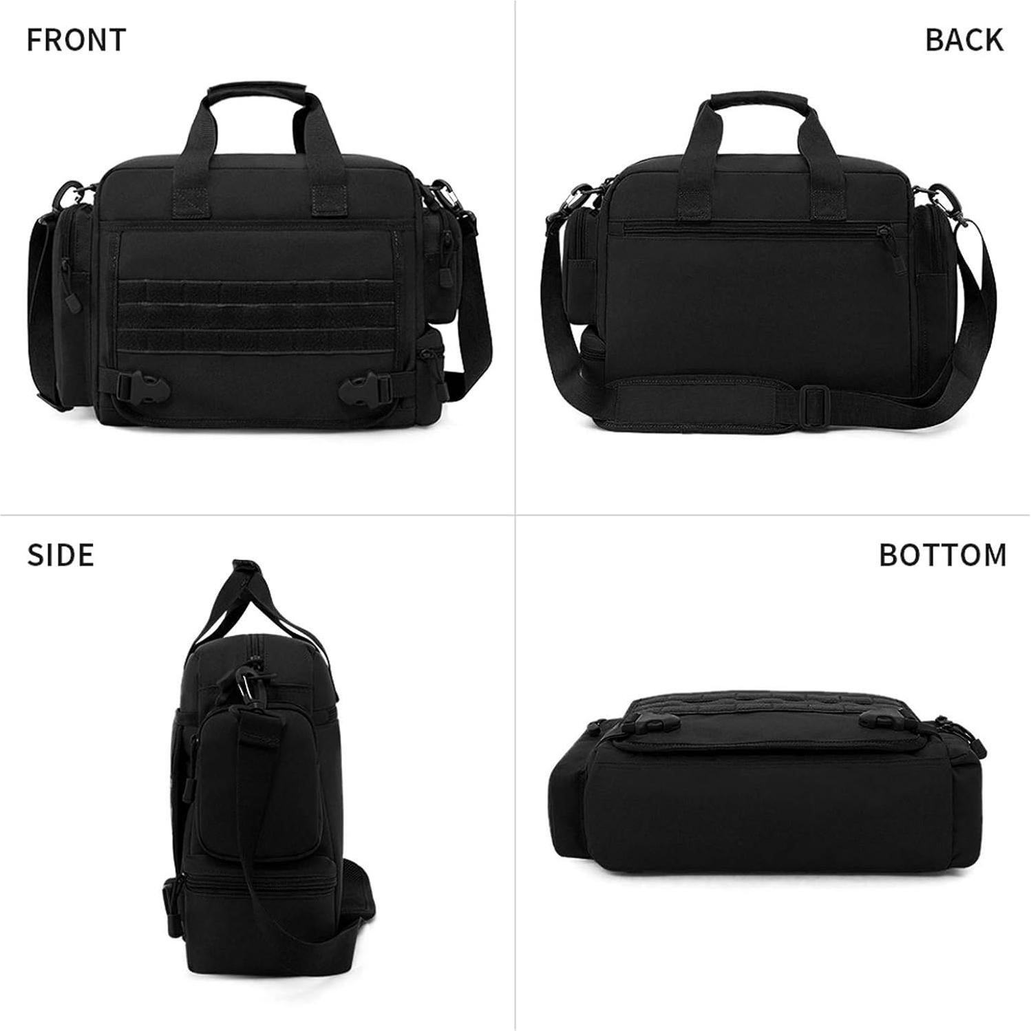 Maletín Táctico CamGo para Laptop 34x10x26cm Negro