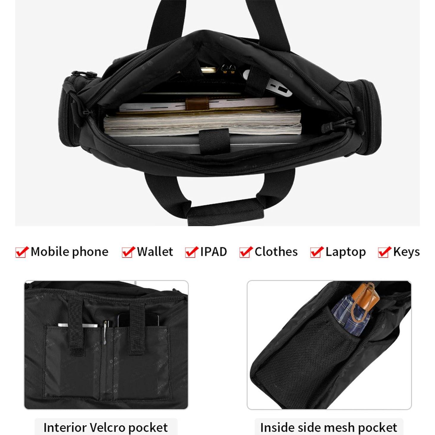 Maletín Táctico CamGo para Laptop 34x10x26cm Negro