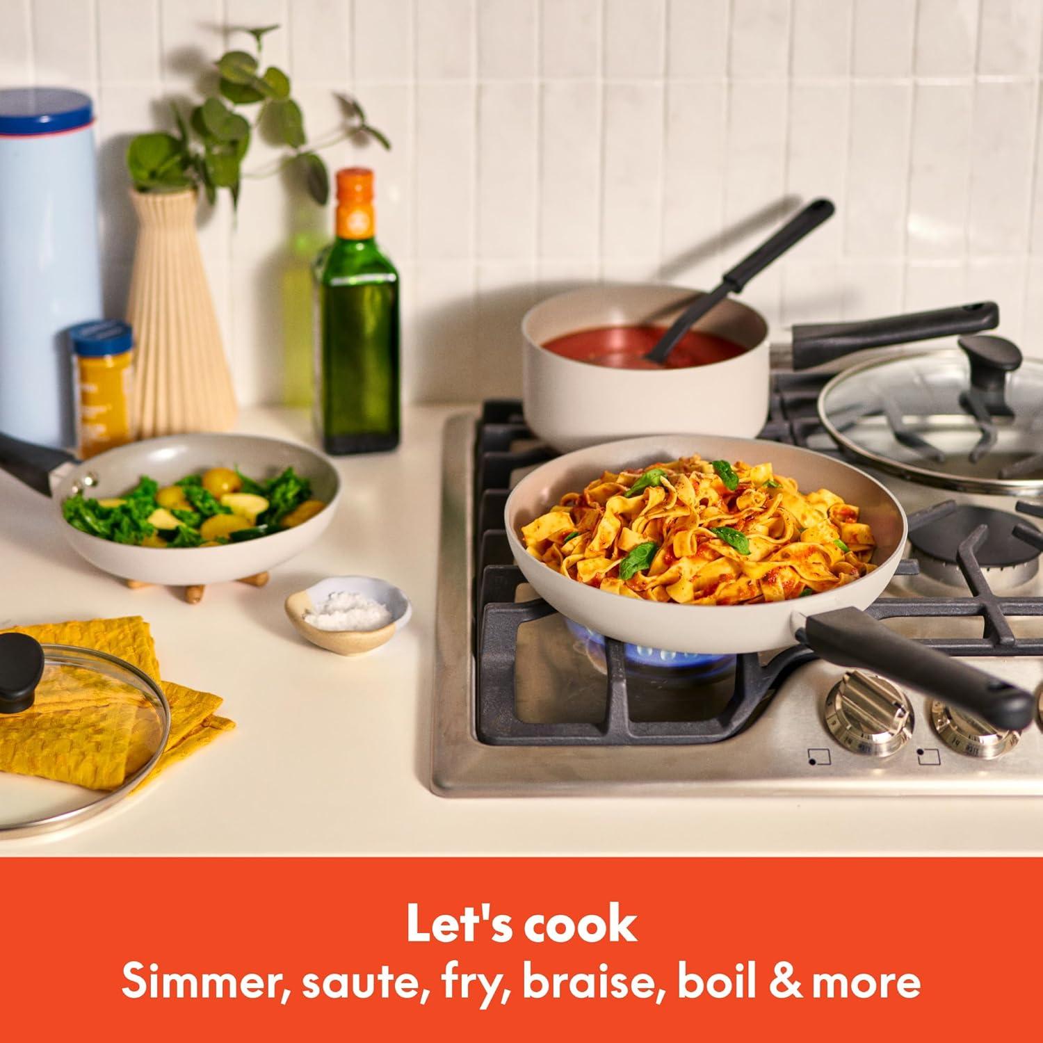 Set de Utensilios de Cocina BELLA 12 Piezas Cerámico Oatmilk