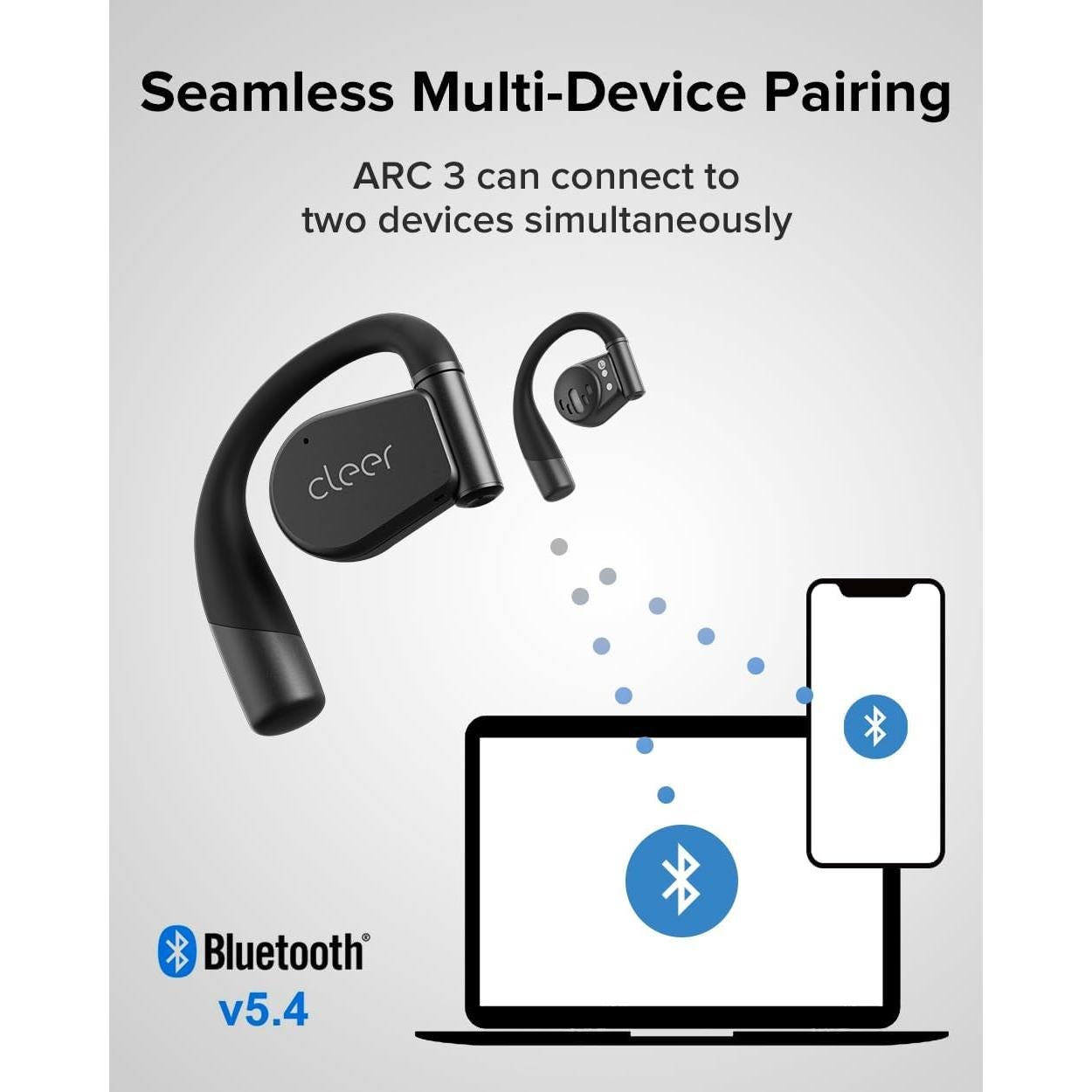 Auriculares Cleer ARC 3 Inalámbricos - 50h Batería, IPX7