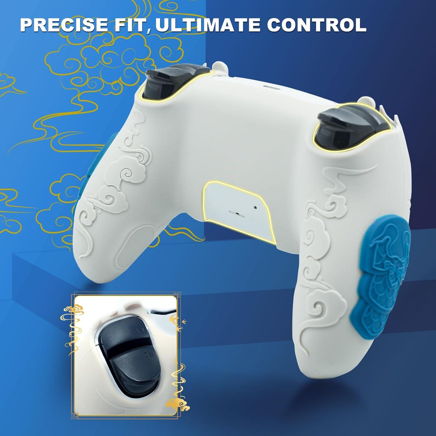 Cubierta de Agarre PS5 CHIN FAI Silicona Ergonómica Gris