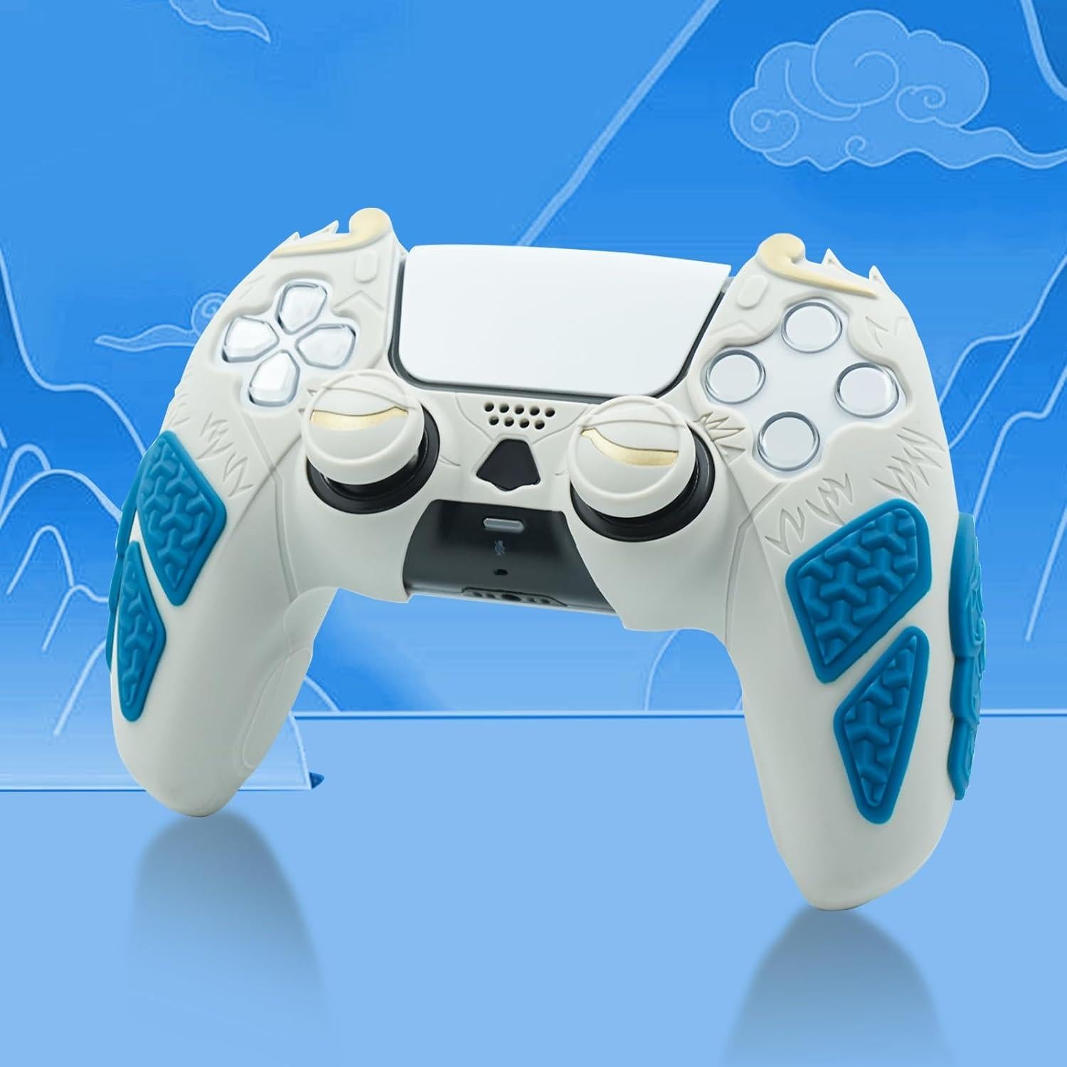 Cubierta de Agarre PS5 CHIN FAI Silicona Ergonómica Gris