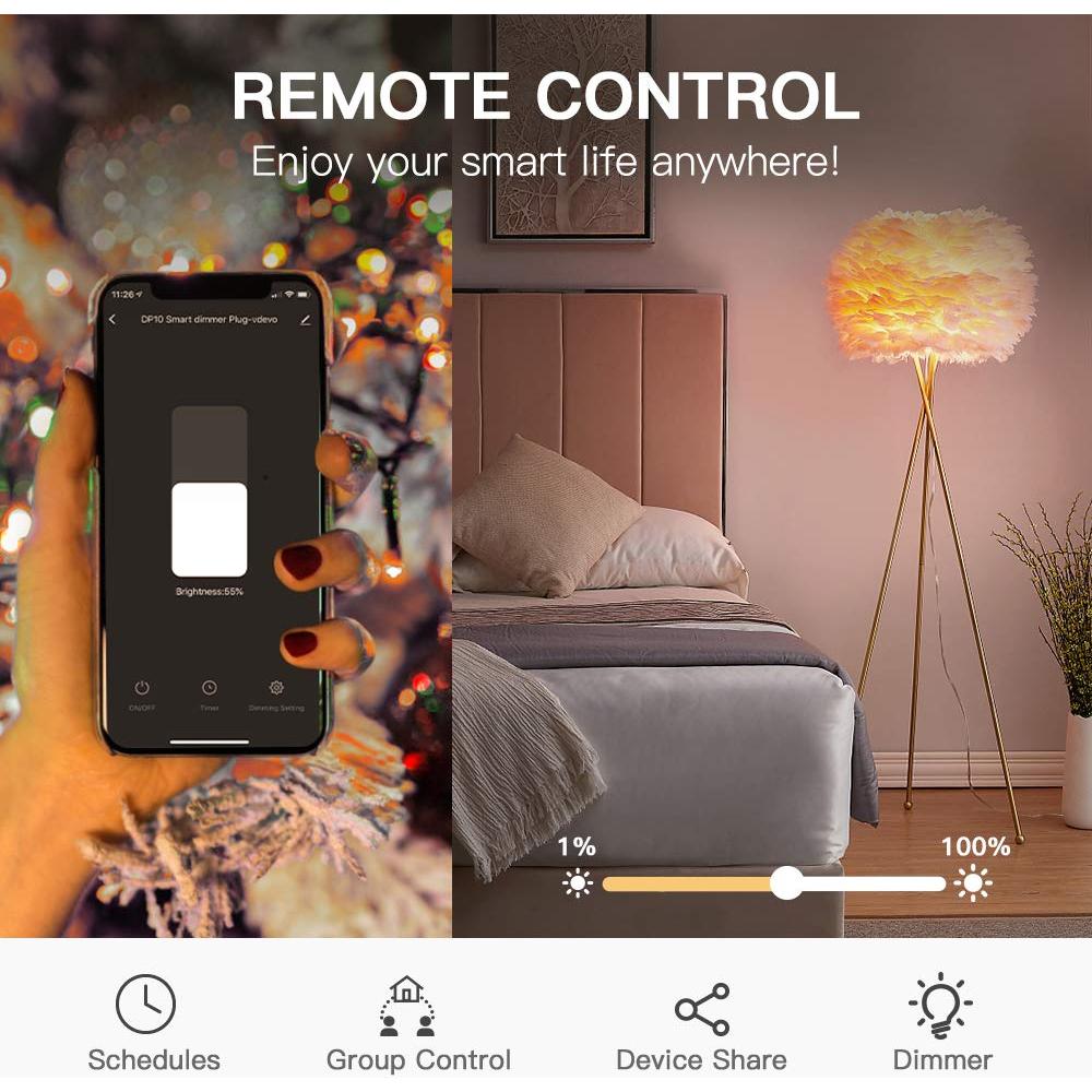 Enchufe Inteligente TREATLIFE 2 Paquete IP44 Control Alexa