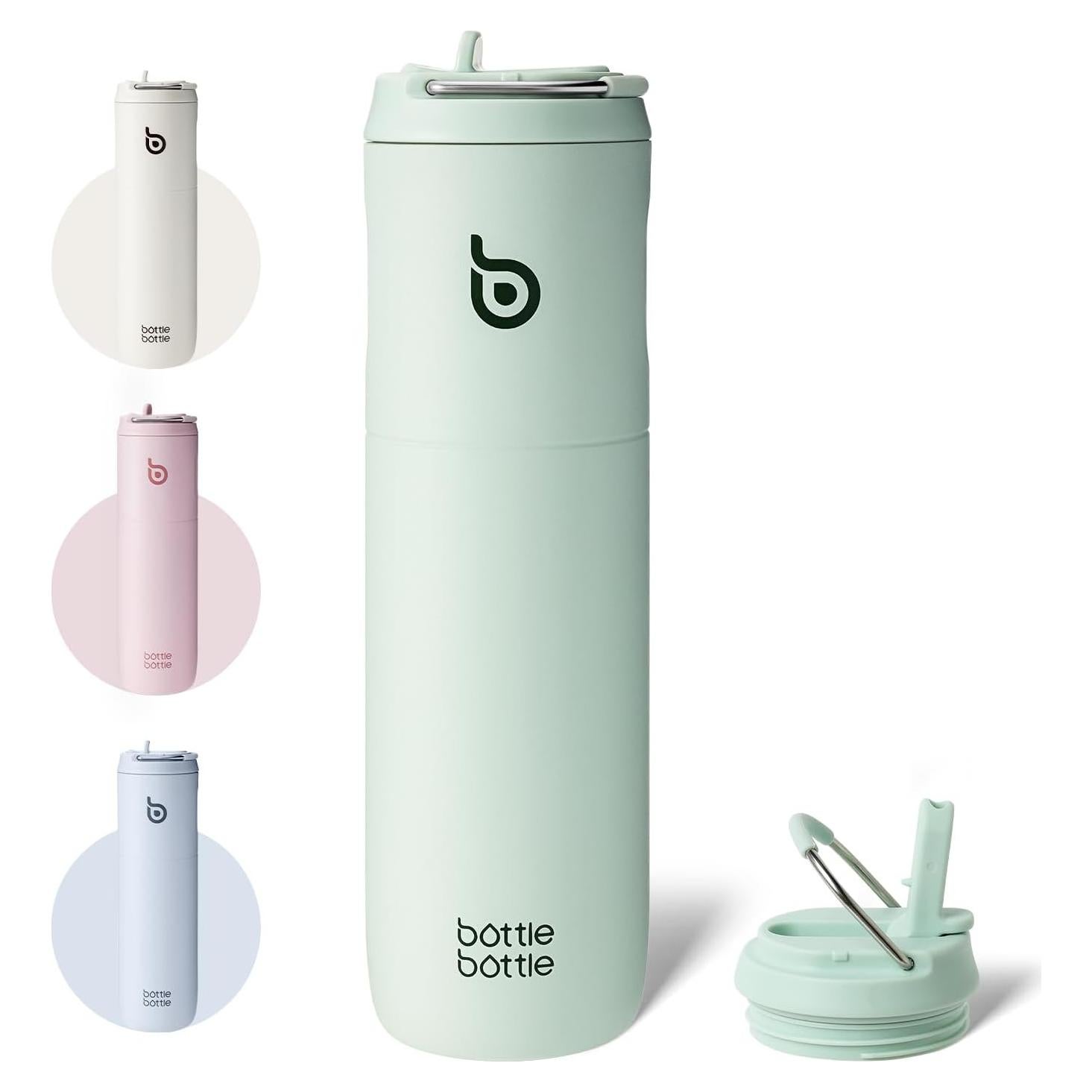 Botella de Agua Aislada BOTELLA BOTELLA 1.5L con Pajita