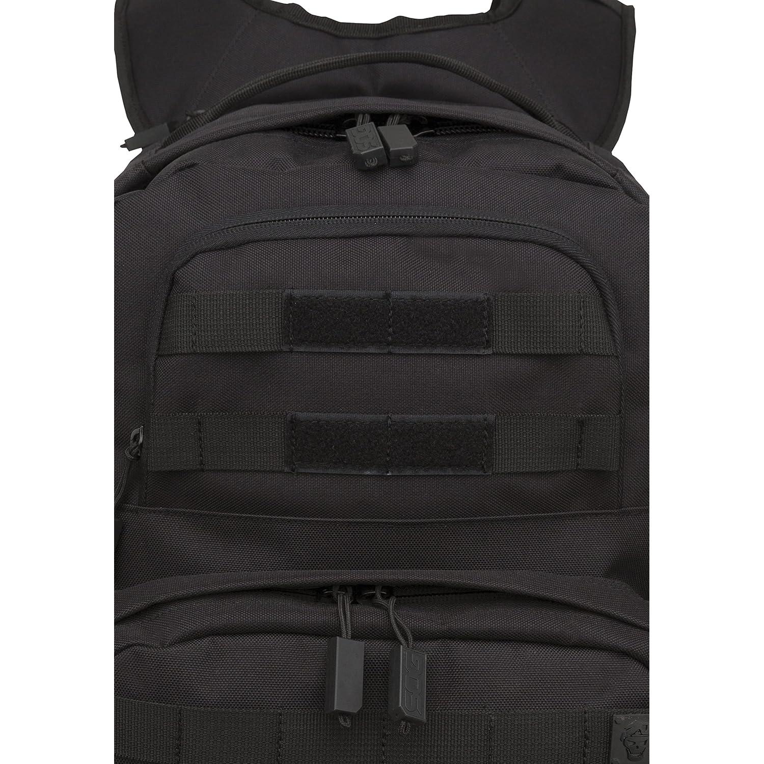 Mochila táctica SOG Barrage 64.3L negra para aventuras