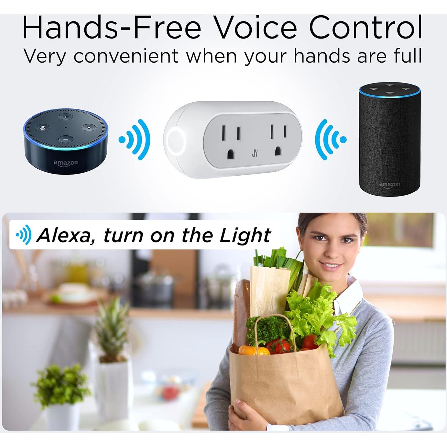 Enchufe Doble Inteligente JONATHAN Y PLG1002A WiFi 1200W