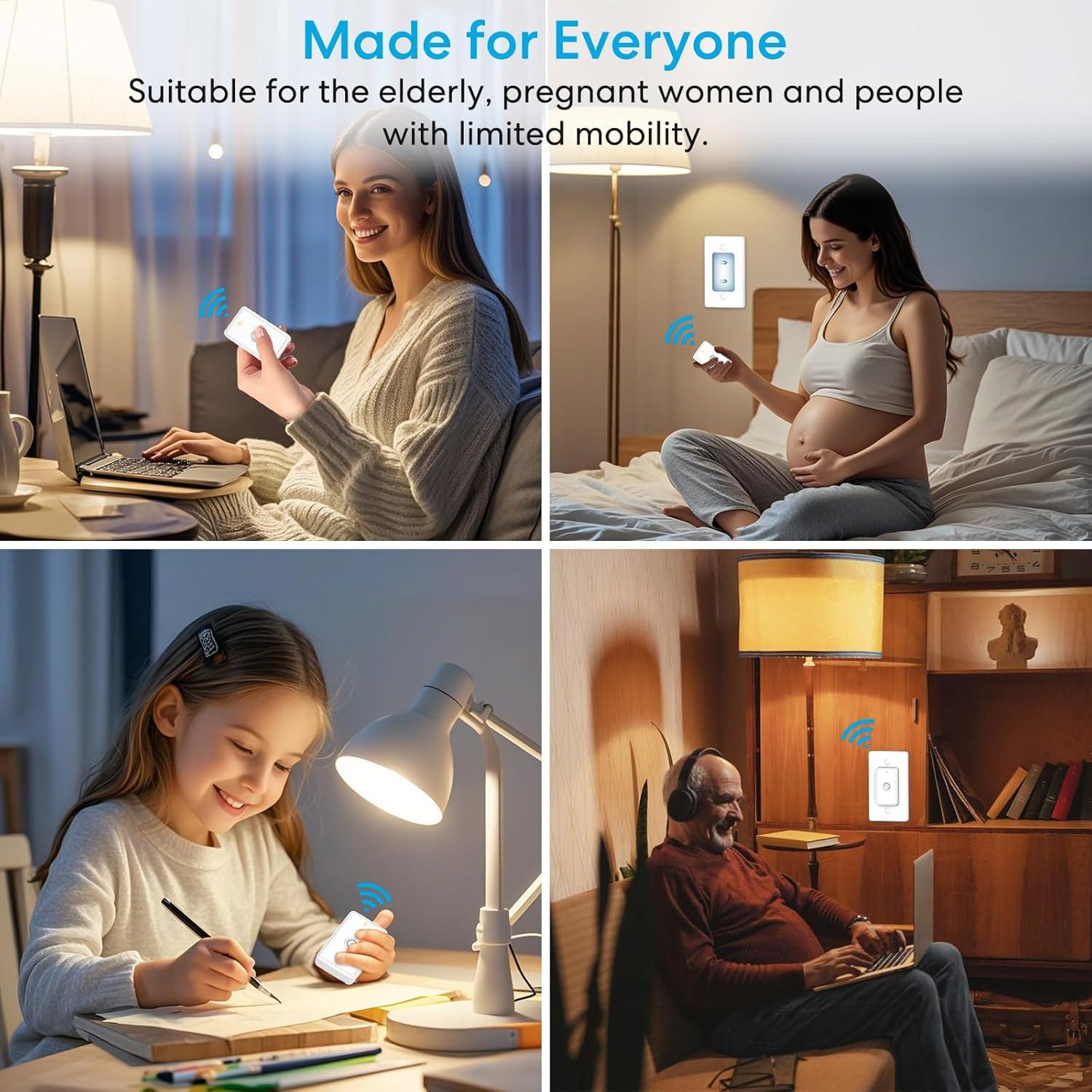 LoraTap Enchufe Control Remoto Inalámbrico 30,48 m