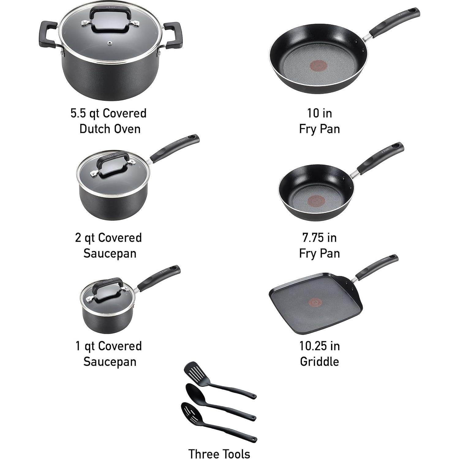 Juego de utensilios de cocina T-fal Signature 12 piezas
