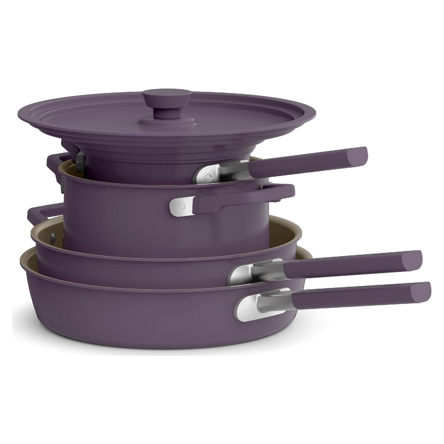 Set de Utensilios de Cocina BELLA 9 Piezas Ciruela Antiadherente