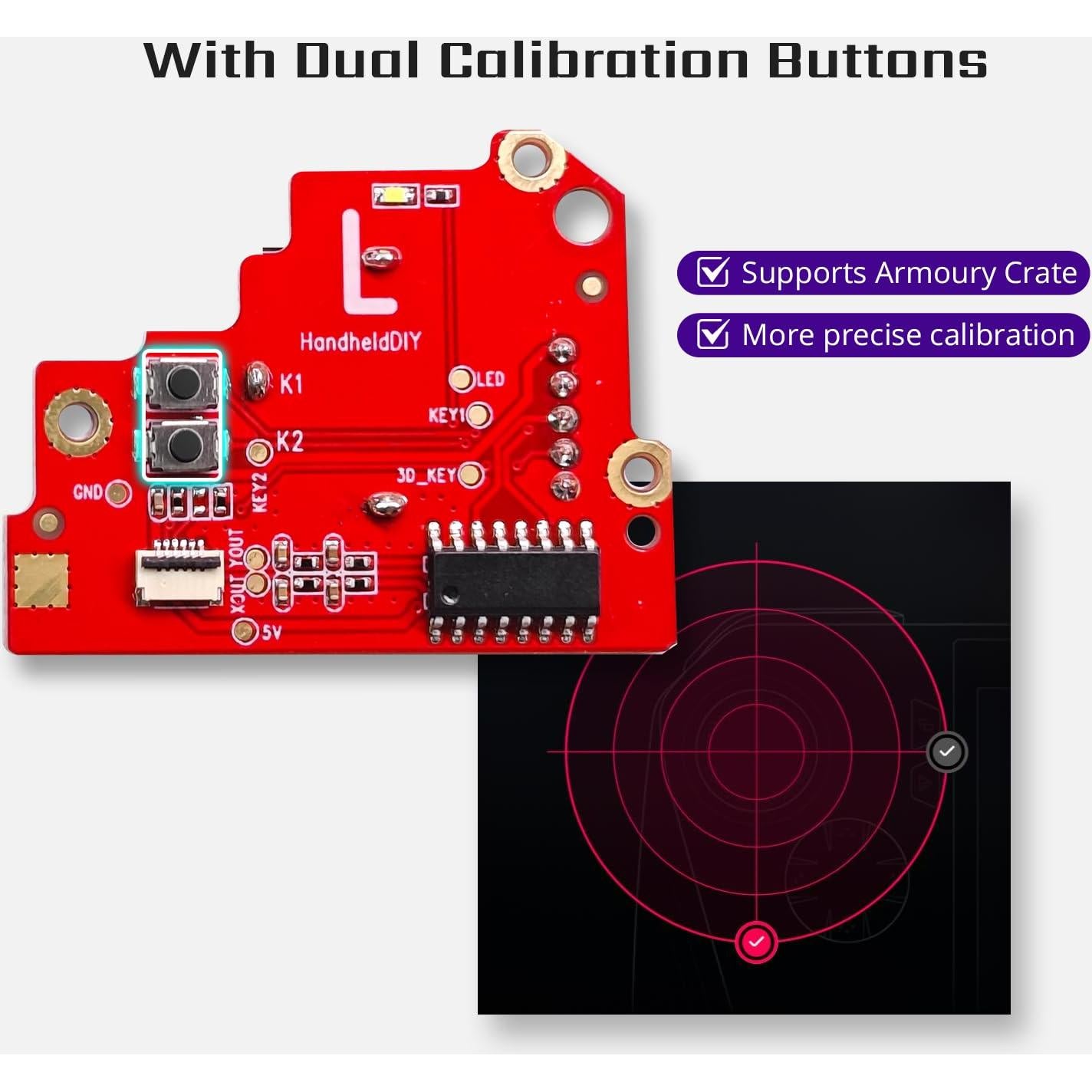 Joystick TMR Hall para ROG Ally X - Deriva Cero FPS