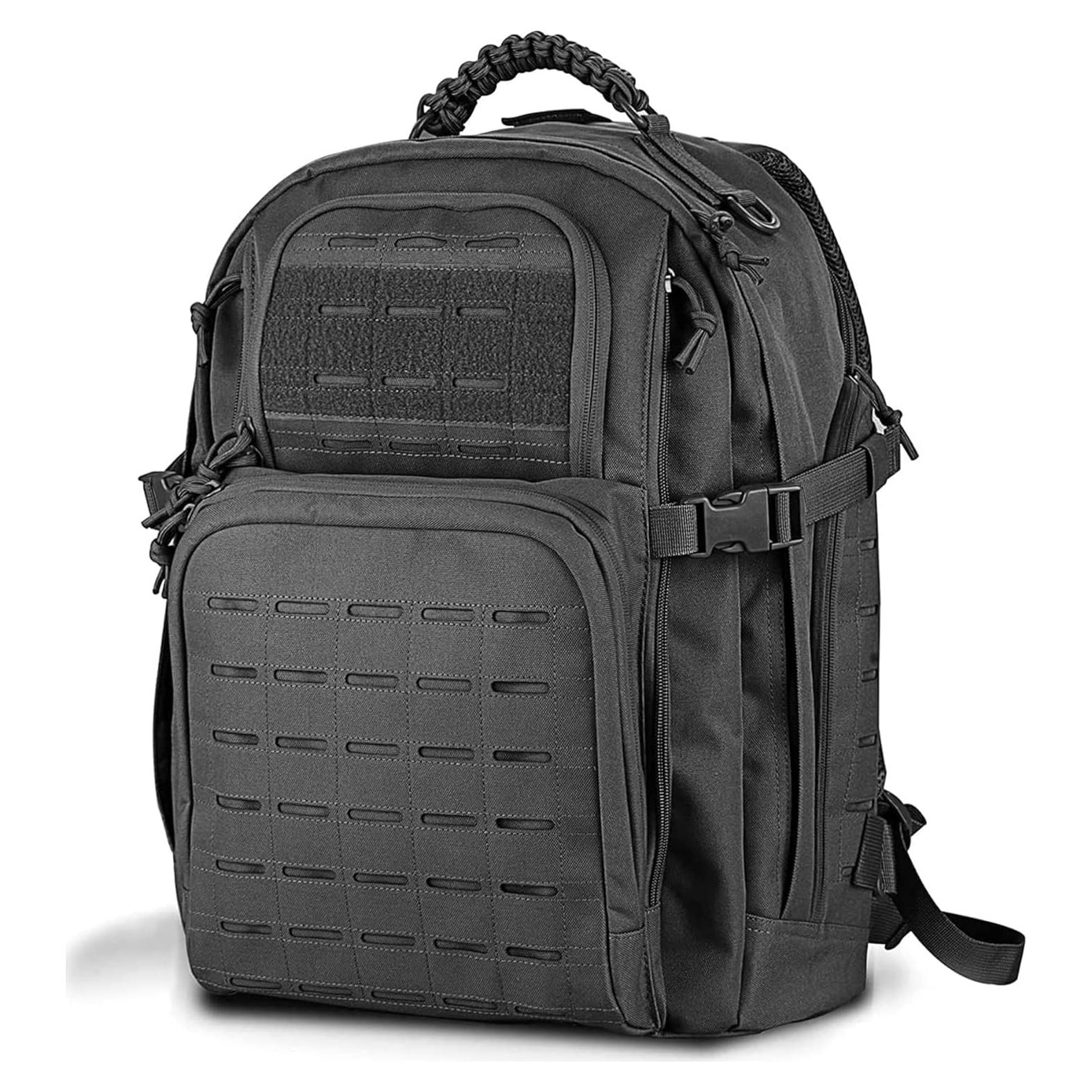 Mochila Táctica Militar WINCENT 45L Negra para Camping