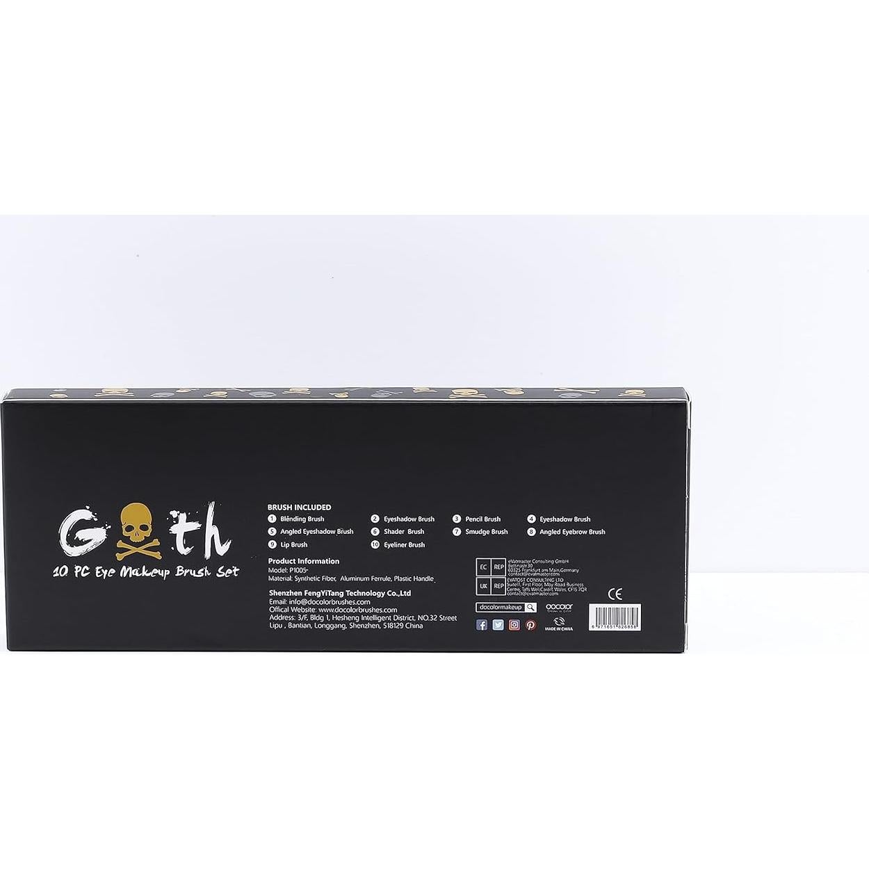 Docolor Juego de Brochas de Maquillaje para Ojos 10 Piezas