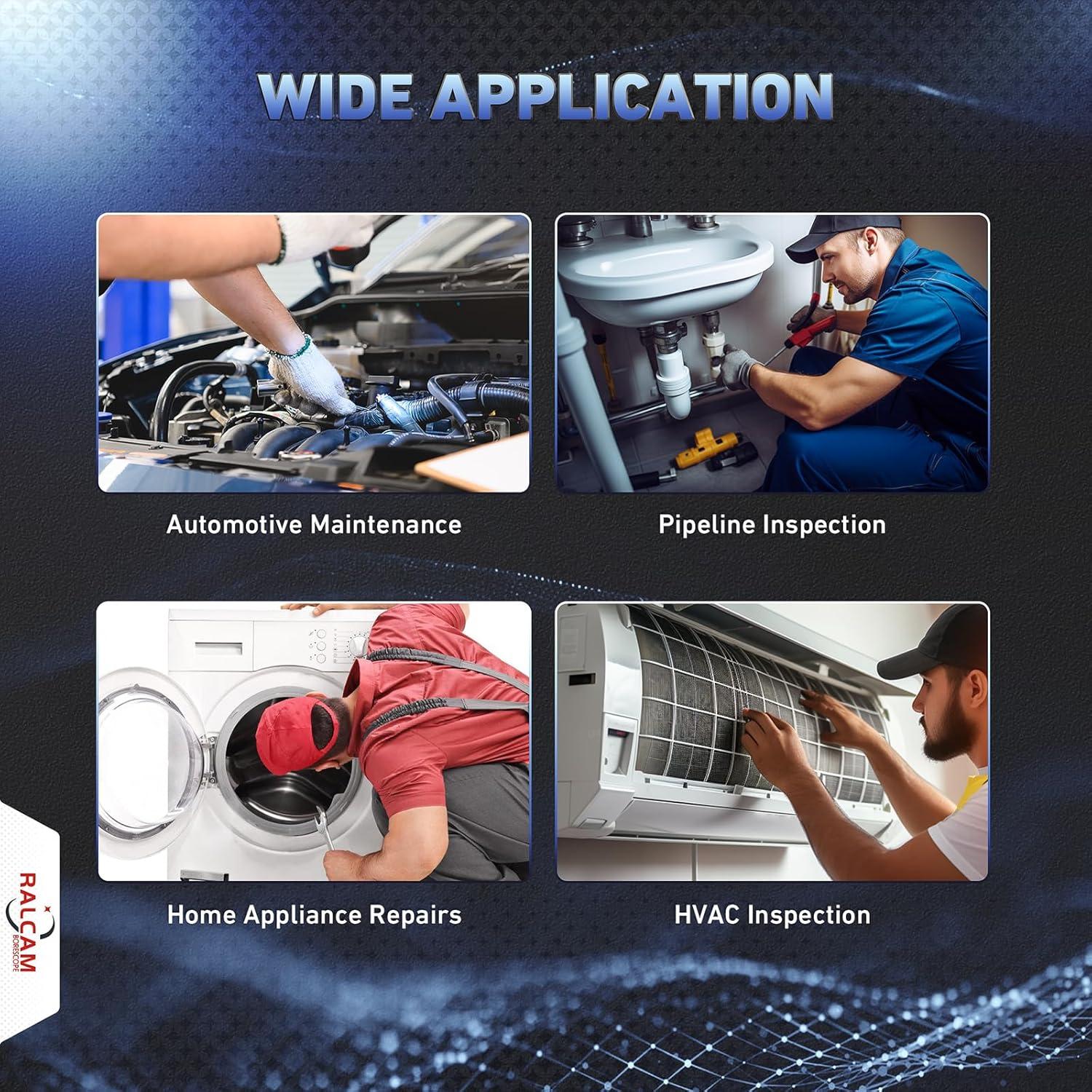 Borescope Articulado Ralcam F-6, Sonda 6.2mm, 1m