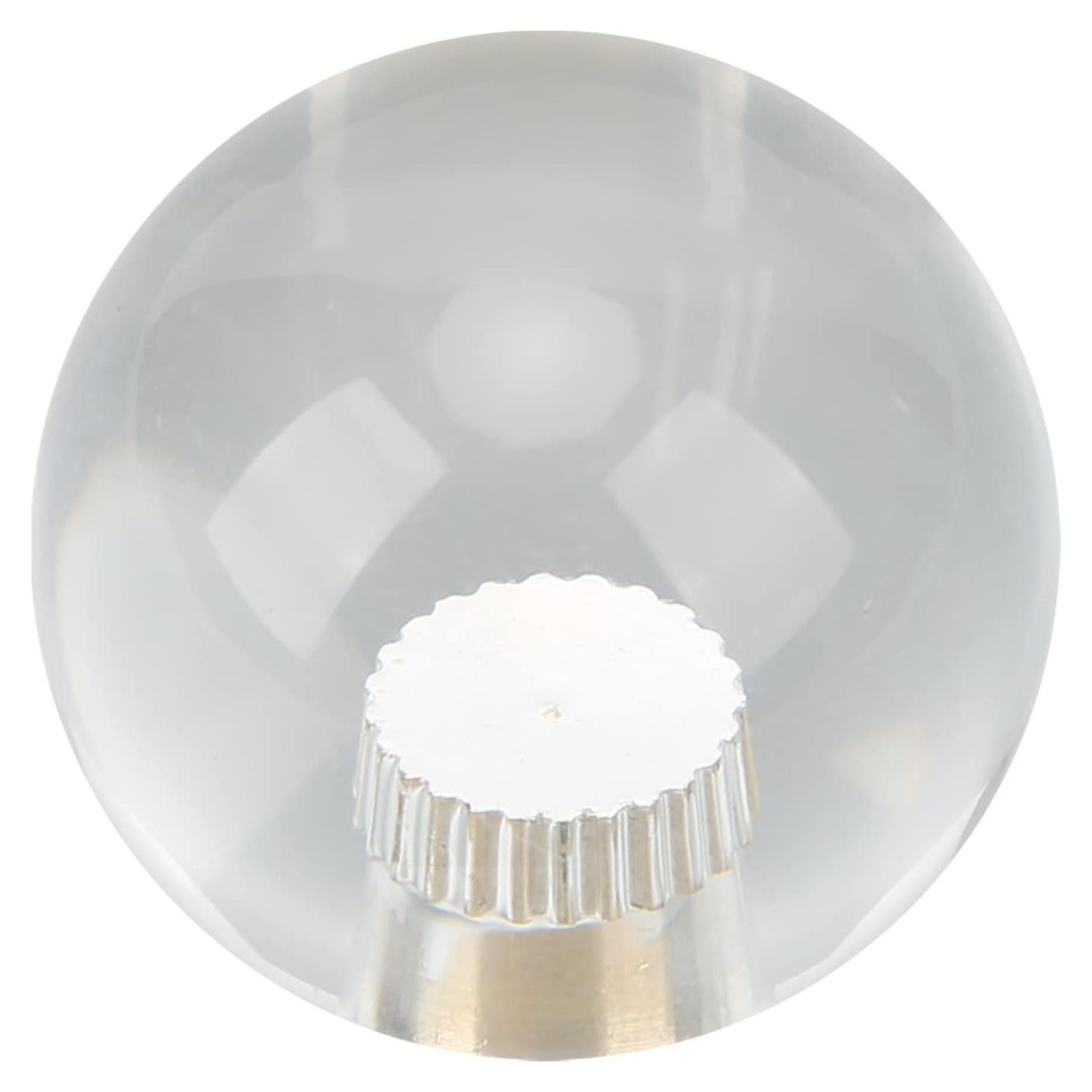 SUNGOOYUE Joystick Handle Top Ball, Crystal Rocker Ball, 35mm Crystal Round Transparent Rocker Ball Game Machine Joystick Handle Top Ball