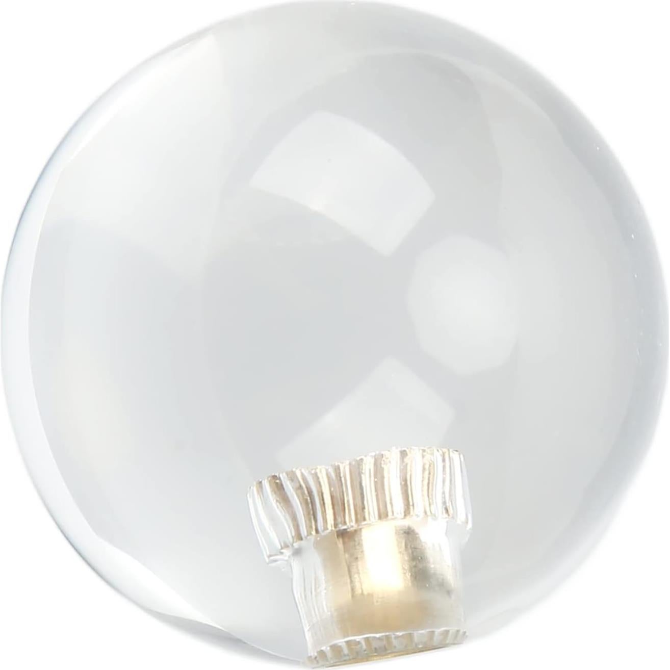 SUNGOOYUE Joystick Handle Top Ball, Crystal Rocker Ball, 35mm Crystal Round Transparent Rocker Ball Game Machine Joystick Handle Top Ball