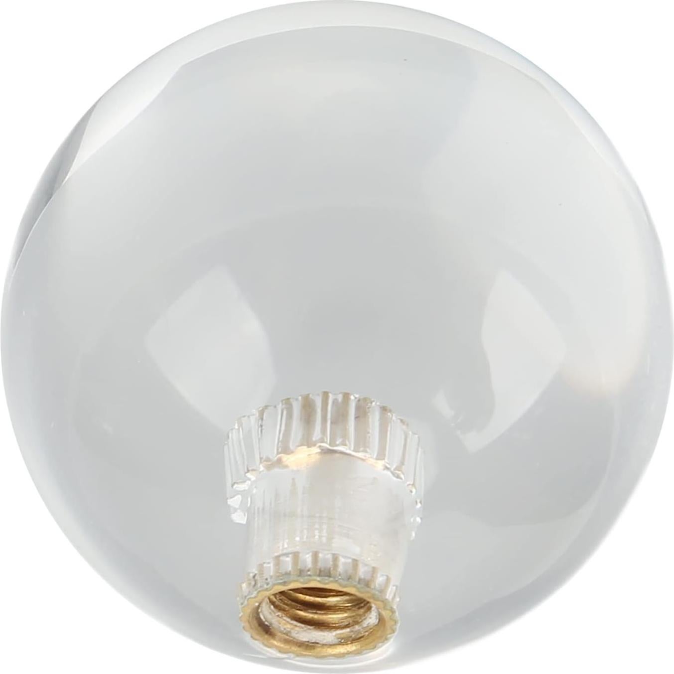 SUNGOOYUE Joystick Handle Top Ball, Crystal Rocker Ball, 35mm Crystal Round Transparent Rocker Ball Game Machine Joystick Handle Top Ball