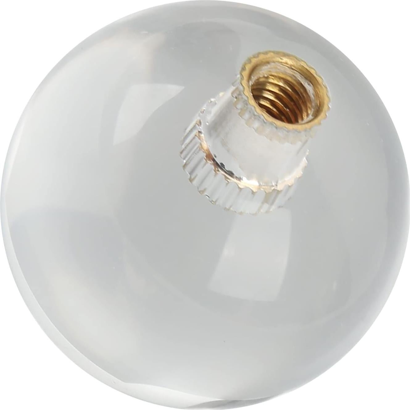 SUNGOOYUE Joystick Handle Top Ball, Crystal Rocker Ball, 35mm Crystal Round Transparent Rocker Ball Game Machine Joystick Handle Top Ball