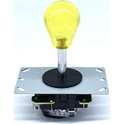 Perilla Joystick Arcity Ovalada Cristal Amarillo 5.5mm
