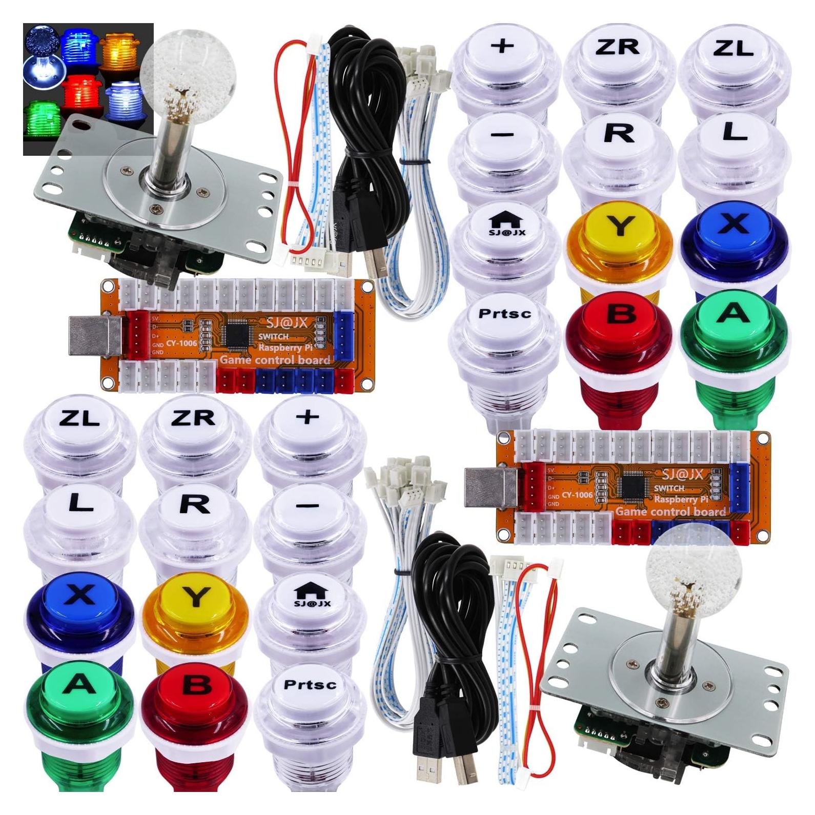 Controlador de Juego SJ@JX LED 2 Jugadores Joystick 8 Vías