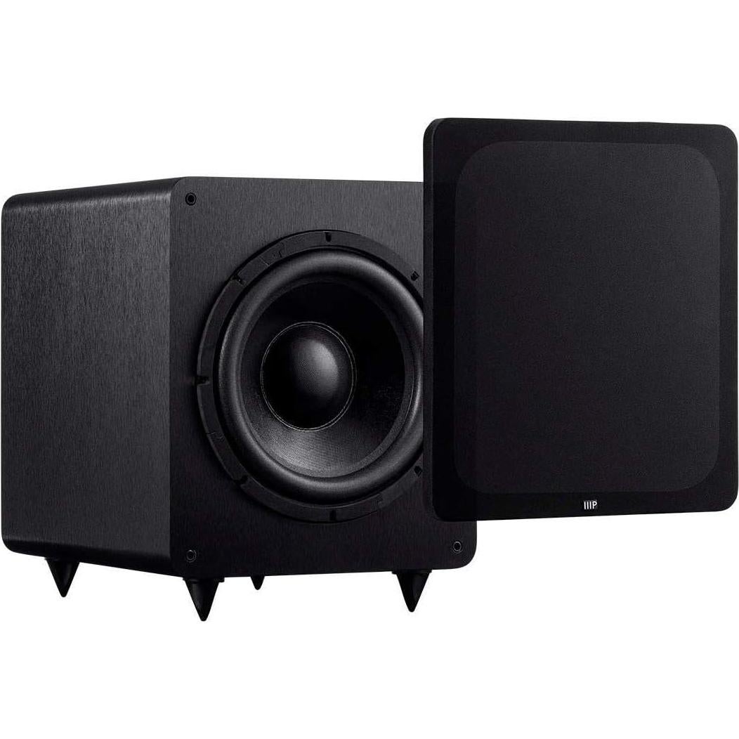 Subwoofer Potenciado Monoprice SW-12 400W 12" para Cine en Casa