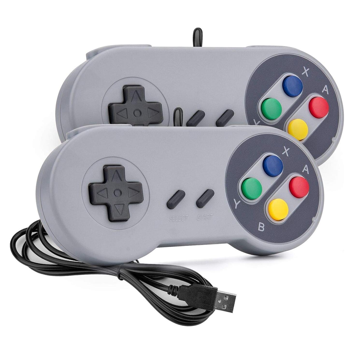Controlador USB Rii GP100 Retro para Juegos Clásicos - 2 Pzs