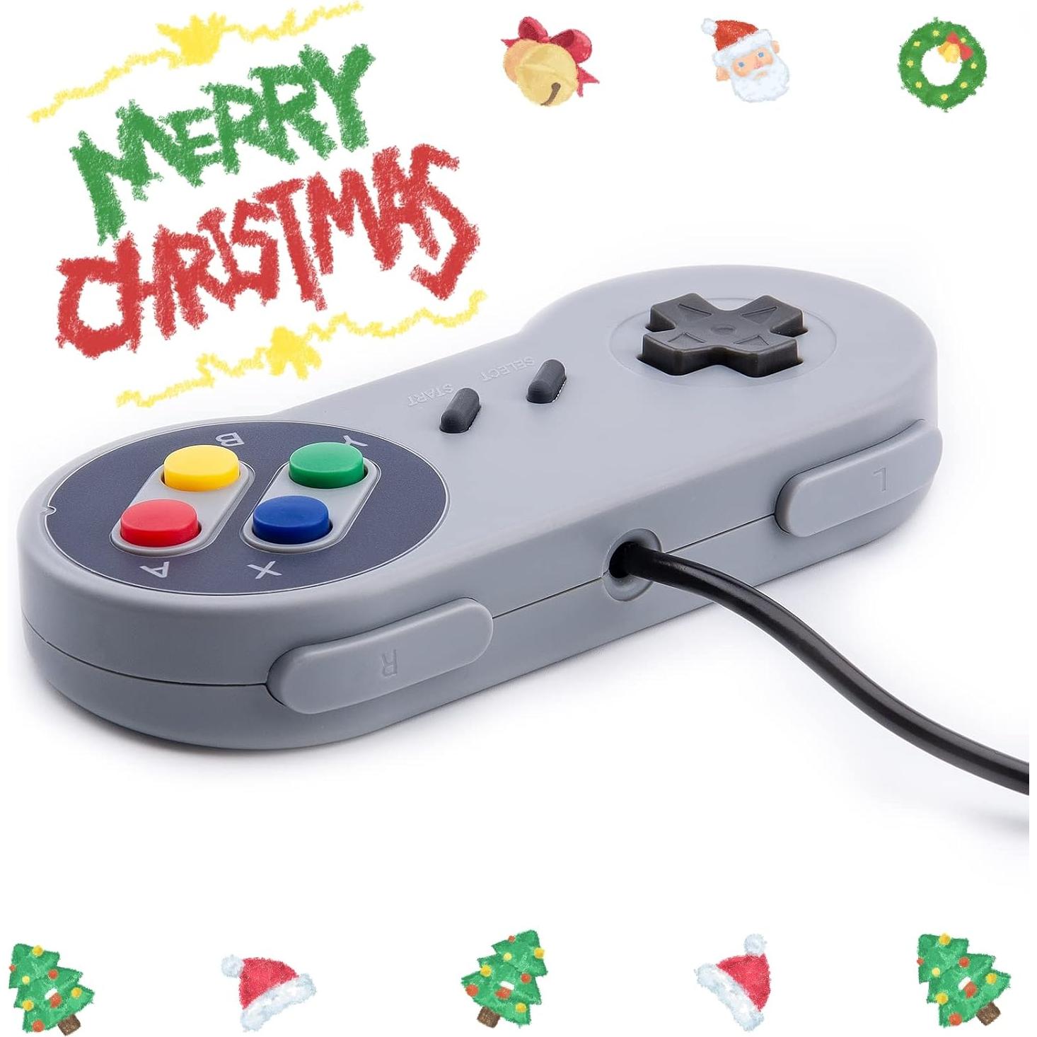 Controlador USB Rii GP100 Retro para Juegos Clásicos - 2 Pzs