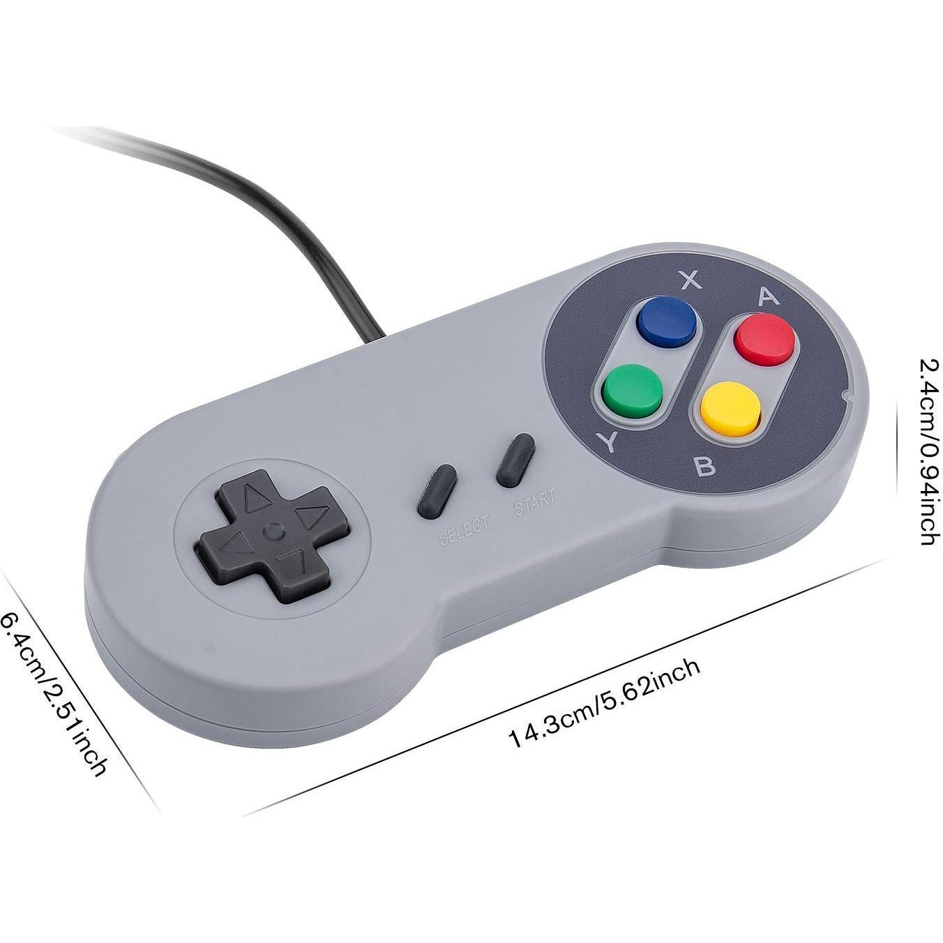 Controlador USB Rii GP100 Retro para Juegos Clásicos - 2 Pzs