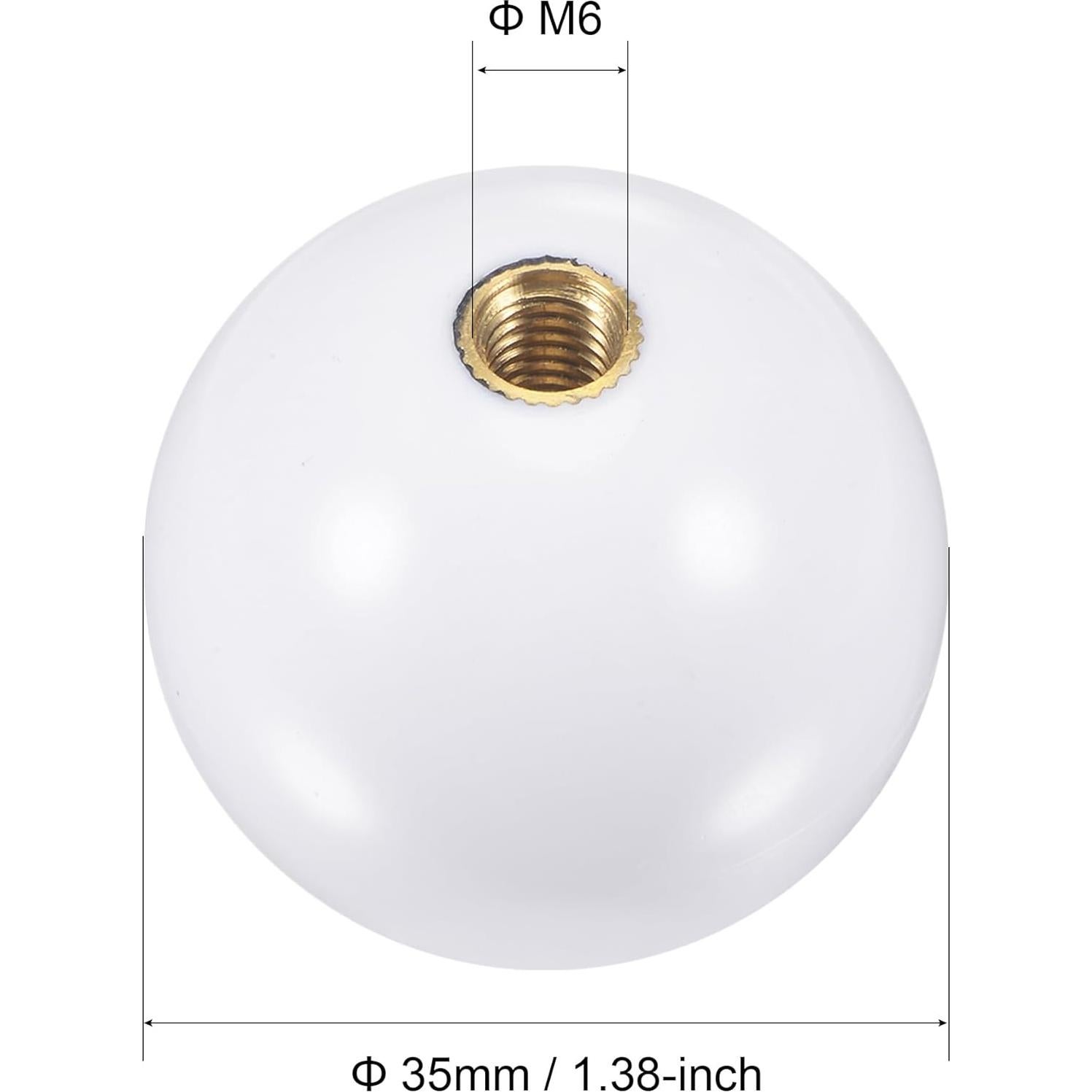 Joystick Reemplazo uxcell 35mm Mango Arcade Rojo/Blanco