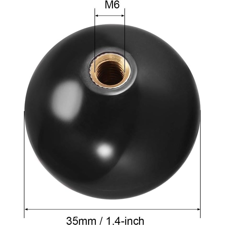 Joystick Bola Superior uxcell 35mm Repuesto Arcade Negro