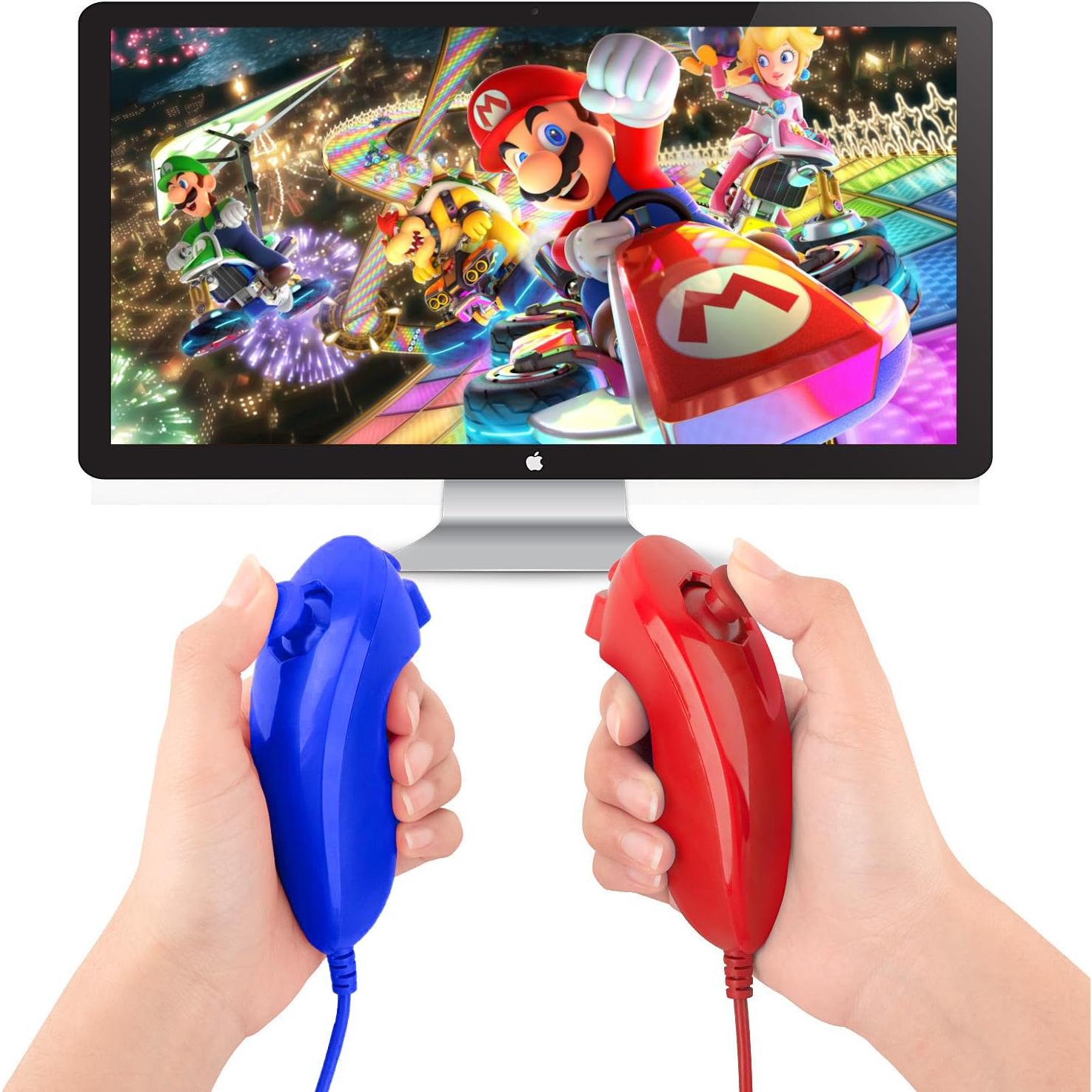 Controladores Nunchuck LongLongJin 4 Colores para Wii