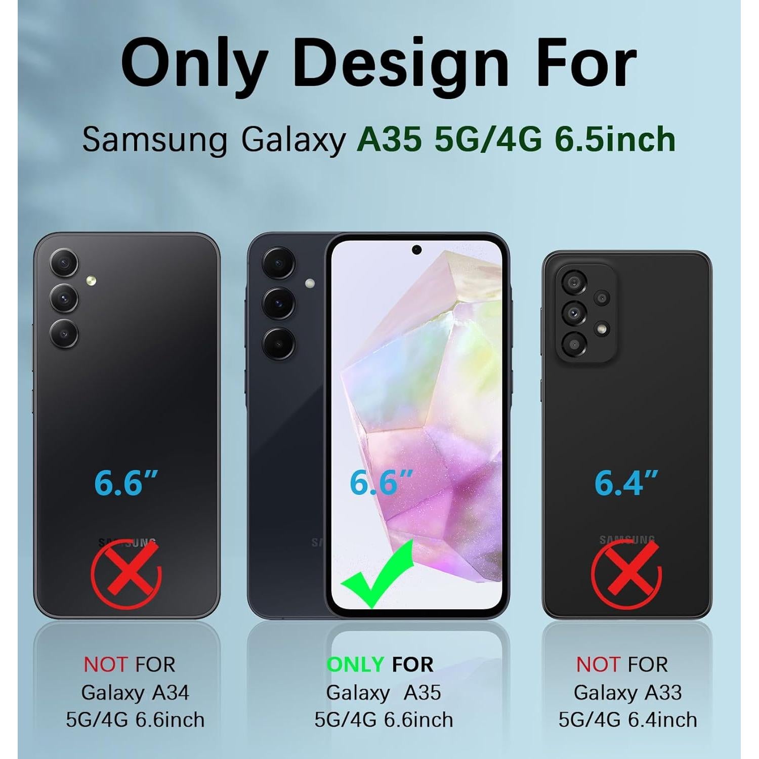 Funda FNTCASE para Samsung Galaxy A35 5G con protector