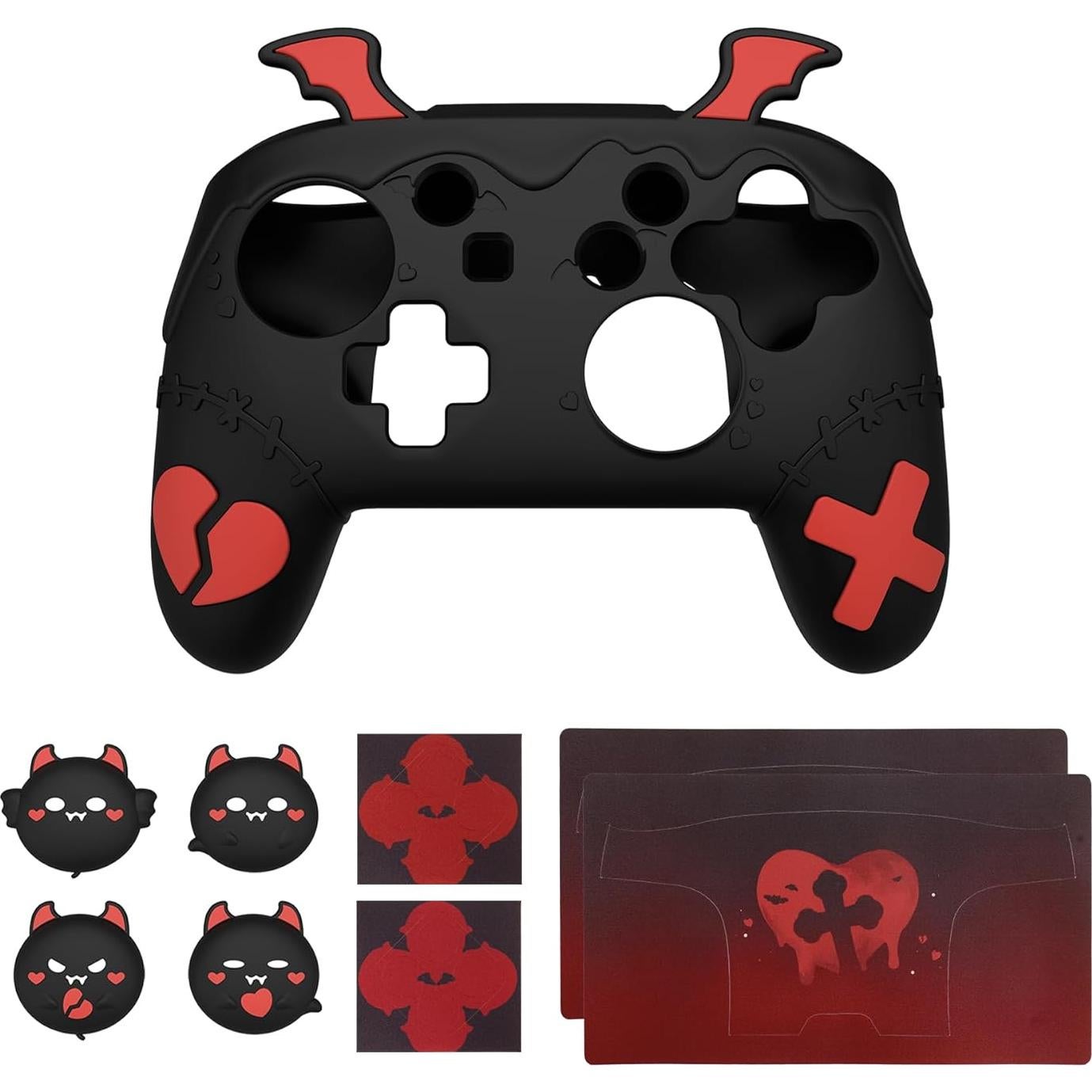 Funda de Silicona PlayVital para Controlador Pro Switch - Negro