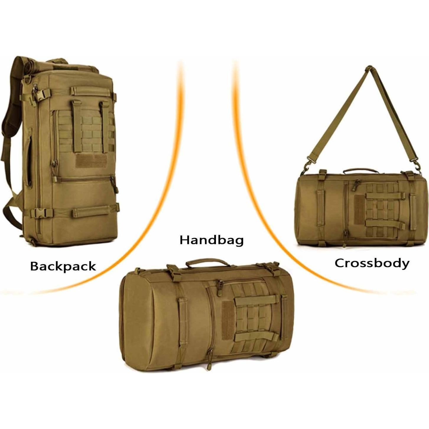 Mochila Táctica Militar Huntvp 50L 3 Vías Modular WR
