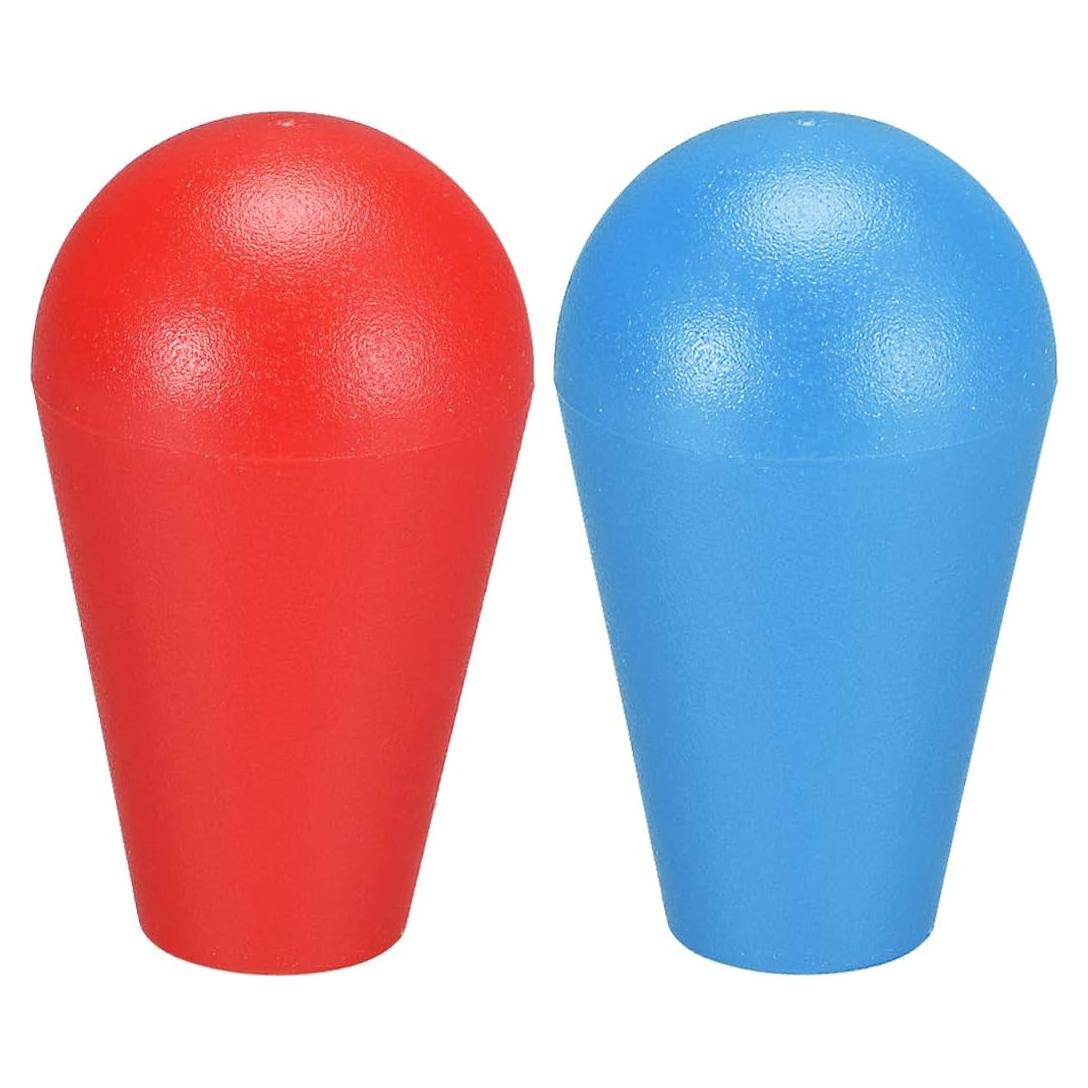 Mango de Joystick Elíptico uxcell M6 Rojo Azul 2 Piezas