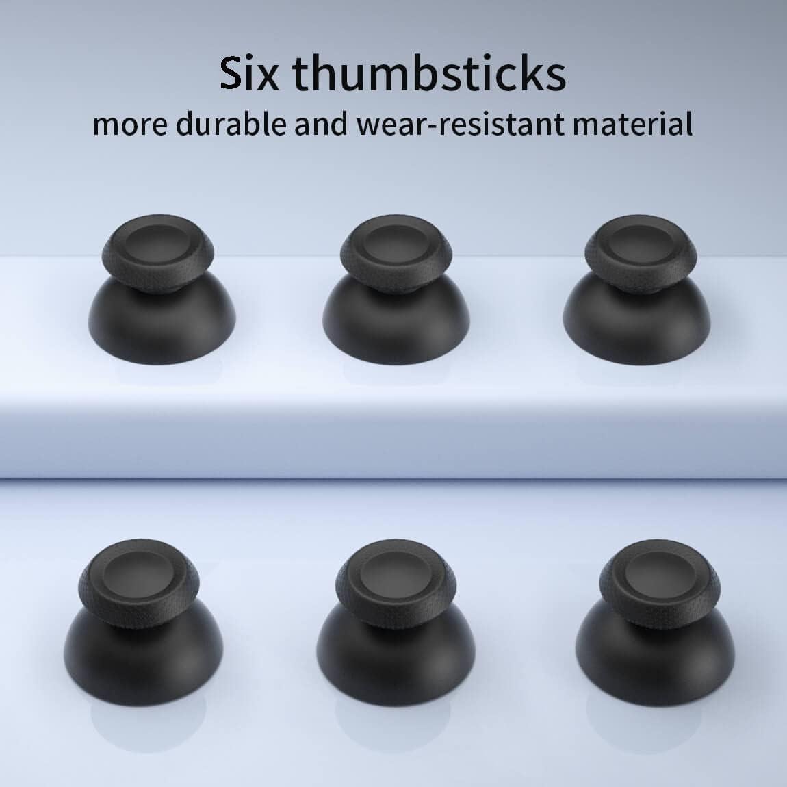 Thumbsticks Reemplazo Aukuoy para Controlador PS5 Negro