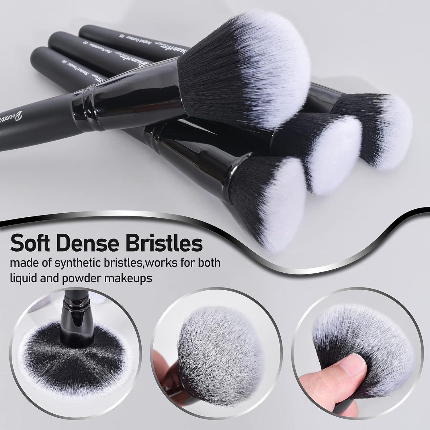 Conjunto de Pinceles de Maquillaje Bueart 19 Piezas Ultra Suave