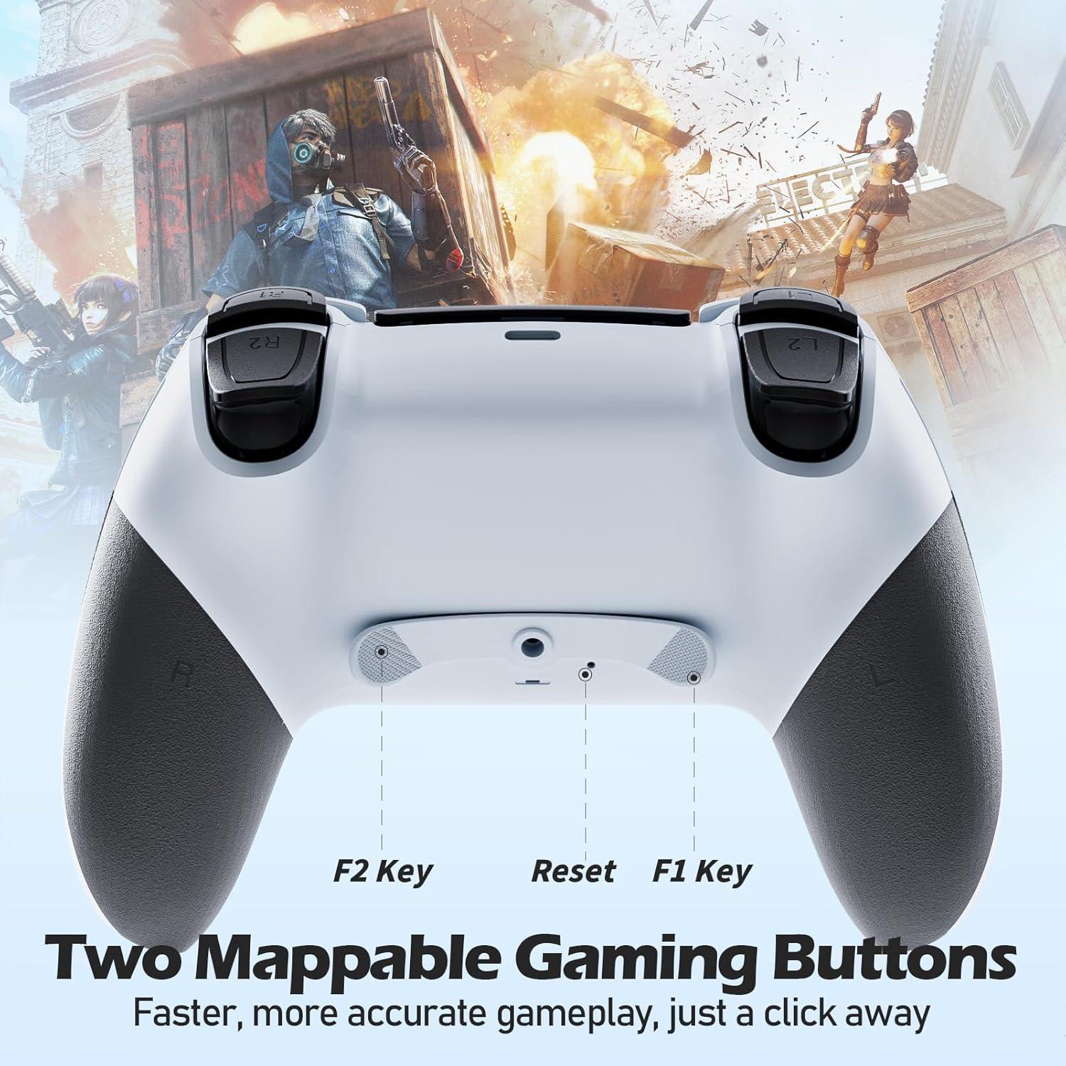 Controlador Inalámbrico CHEREEKI PS4 Bluetooth 6 Ejes Turbo