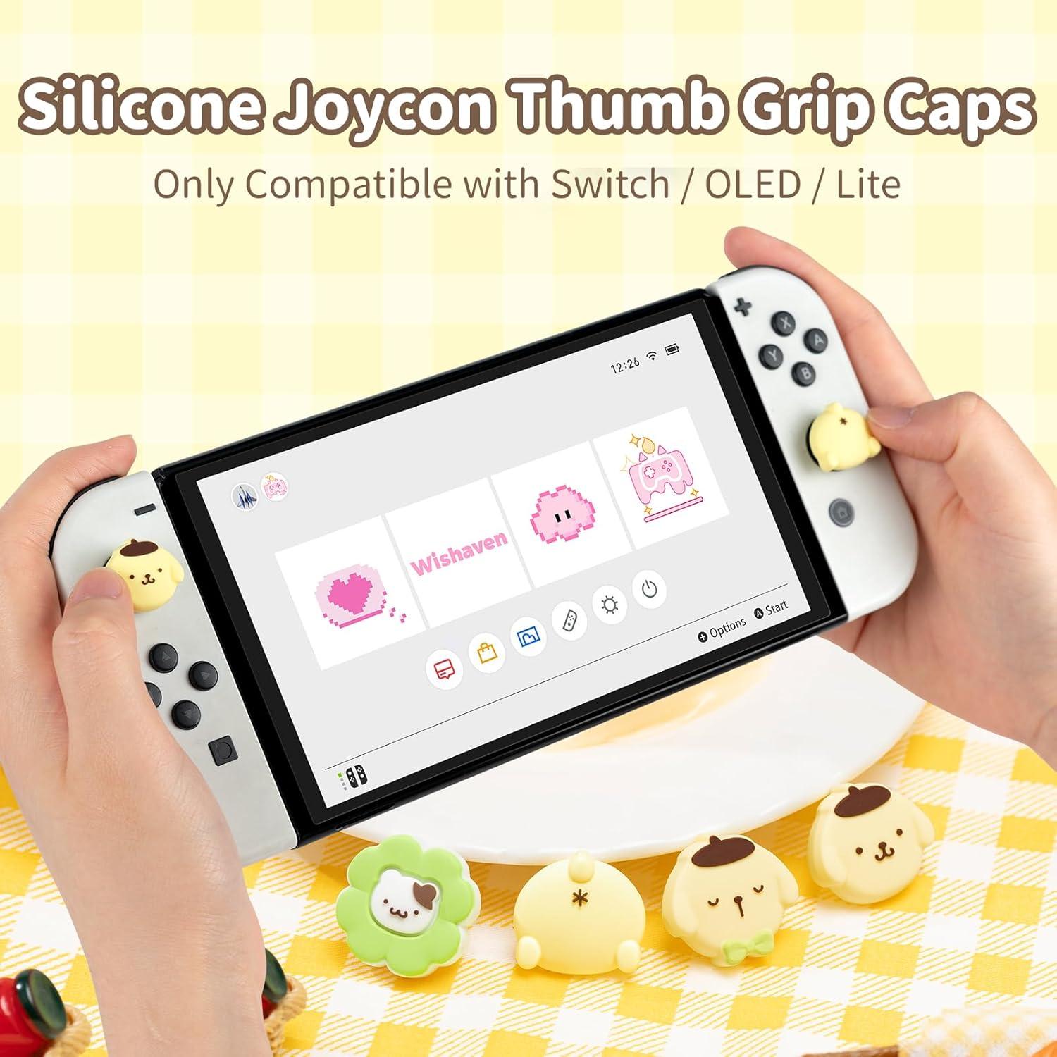 Tapas de Agarre Joycon WISHAVEN para Nintendo Switch 4PCS