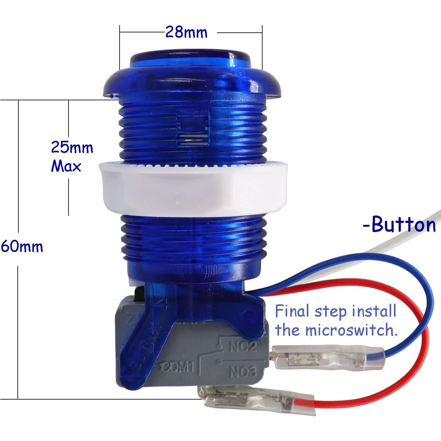 Controlador de Juego SJ@JX LED 2 Jugadores Joystick 8 vías