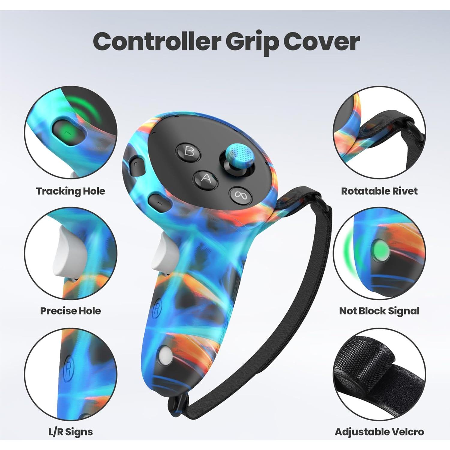 Accesorios Meta Quest 3S KANG YU - Cubiertas de Silicona