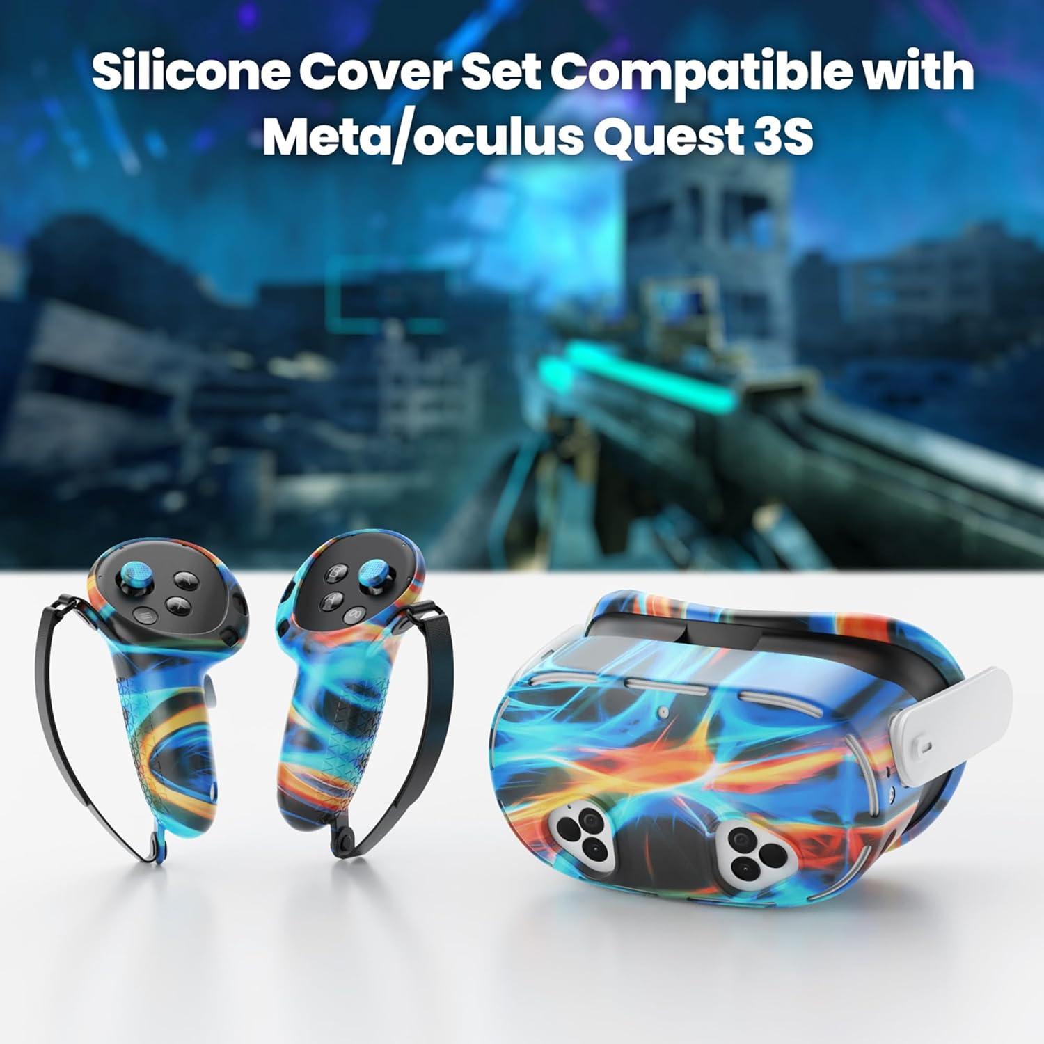 Accesorios Meta Quest 3S KANG YU - Cubiertas de Silicona