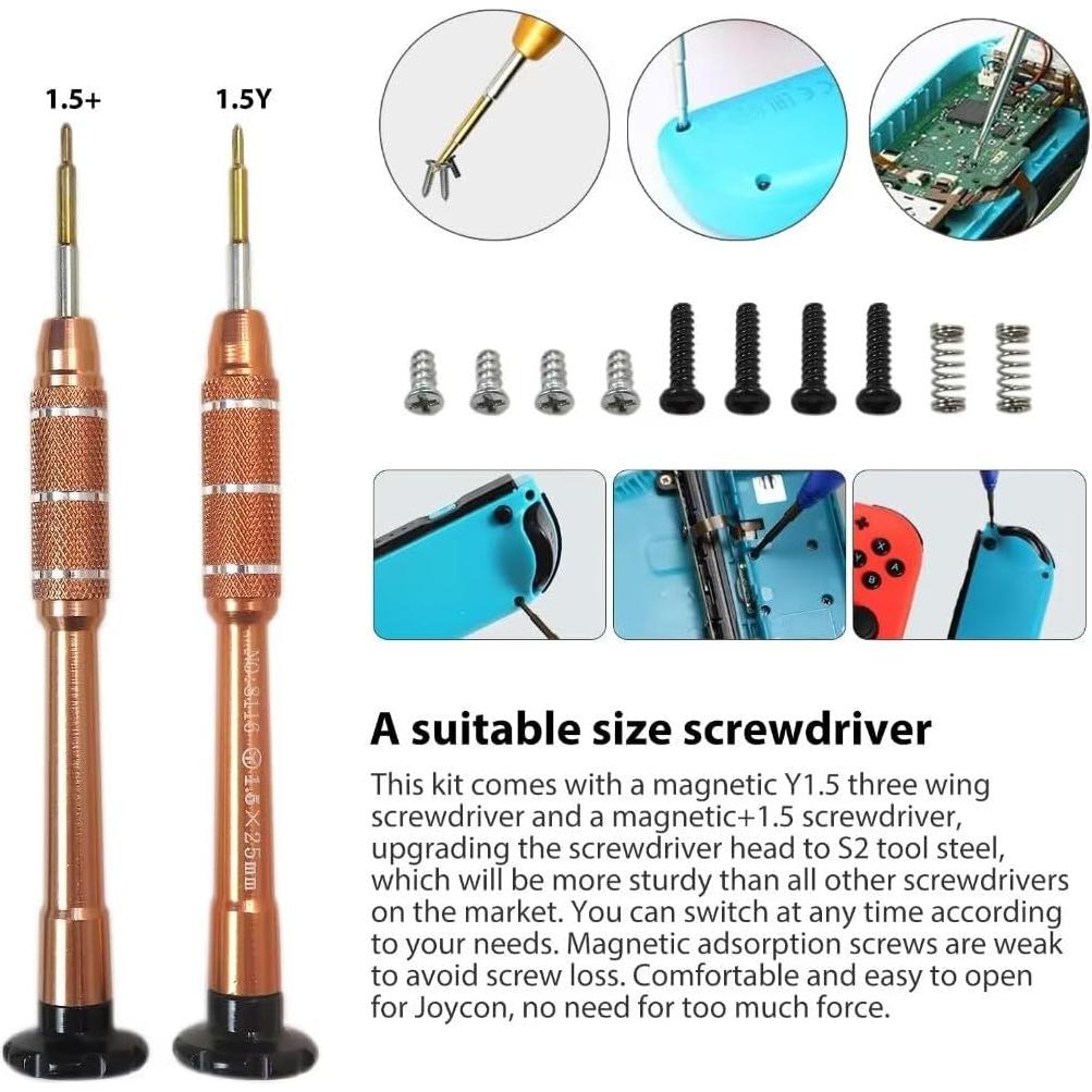 Kit Reparación Joystick Nintendo Switch USonline911 4 Piezas