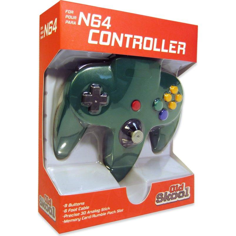 Controlador Joystick Antiguo Clásico N64 Verde 226g