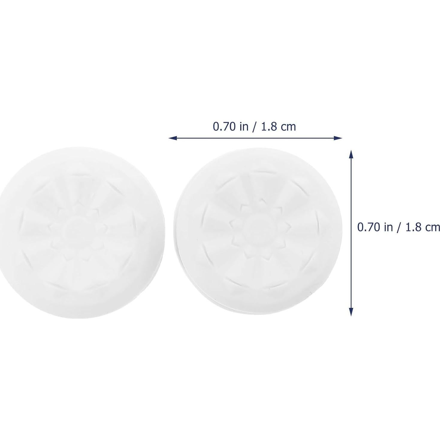 Cubiertas de Joystick HOMSFOU 2 Piezas Silicona Blanca