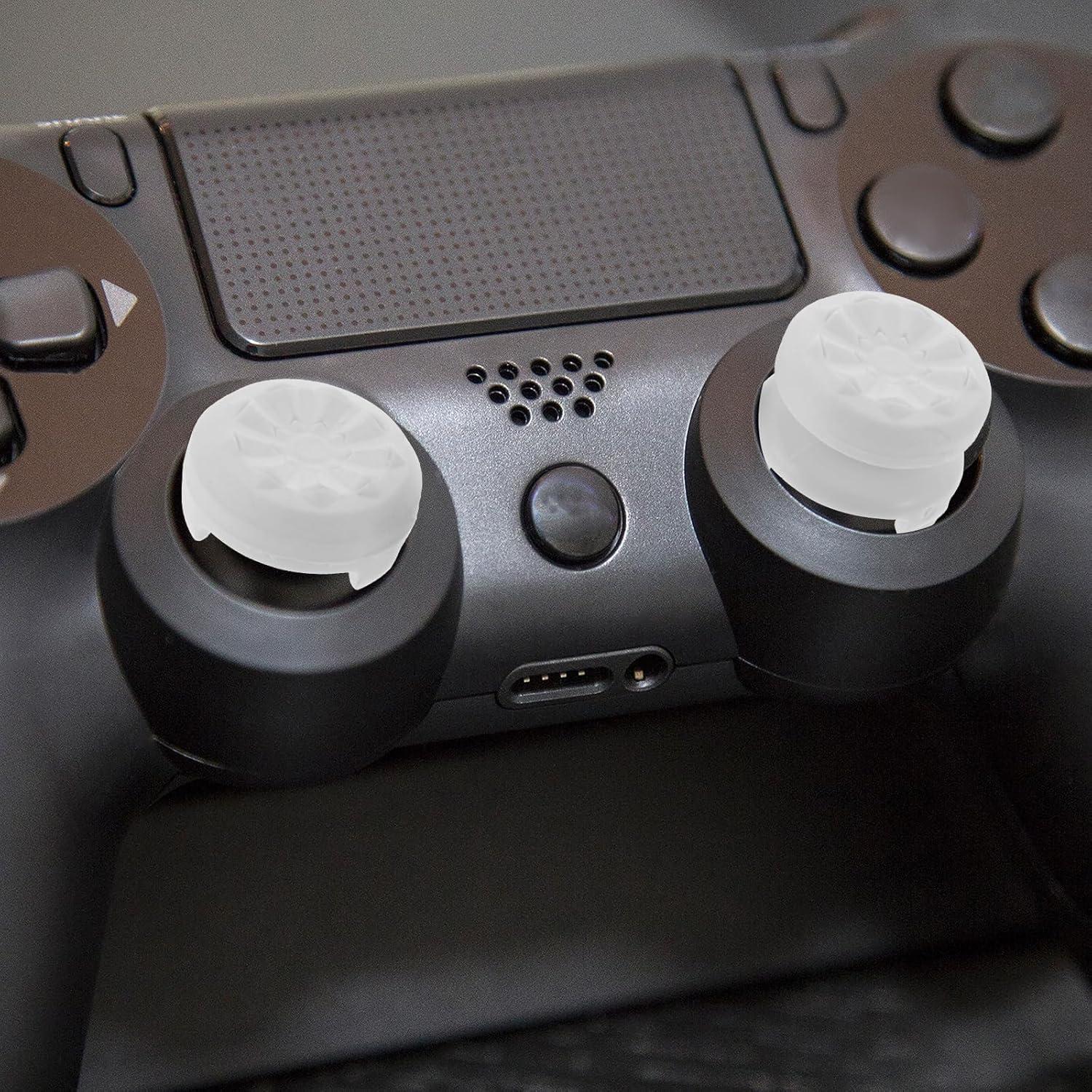 Cubiertas de Joystick HOMSFOU 2 Piezas Silicona Blanca