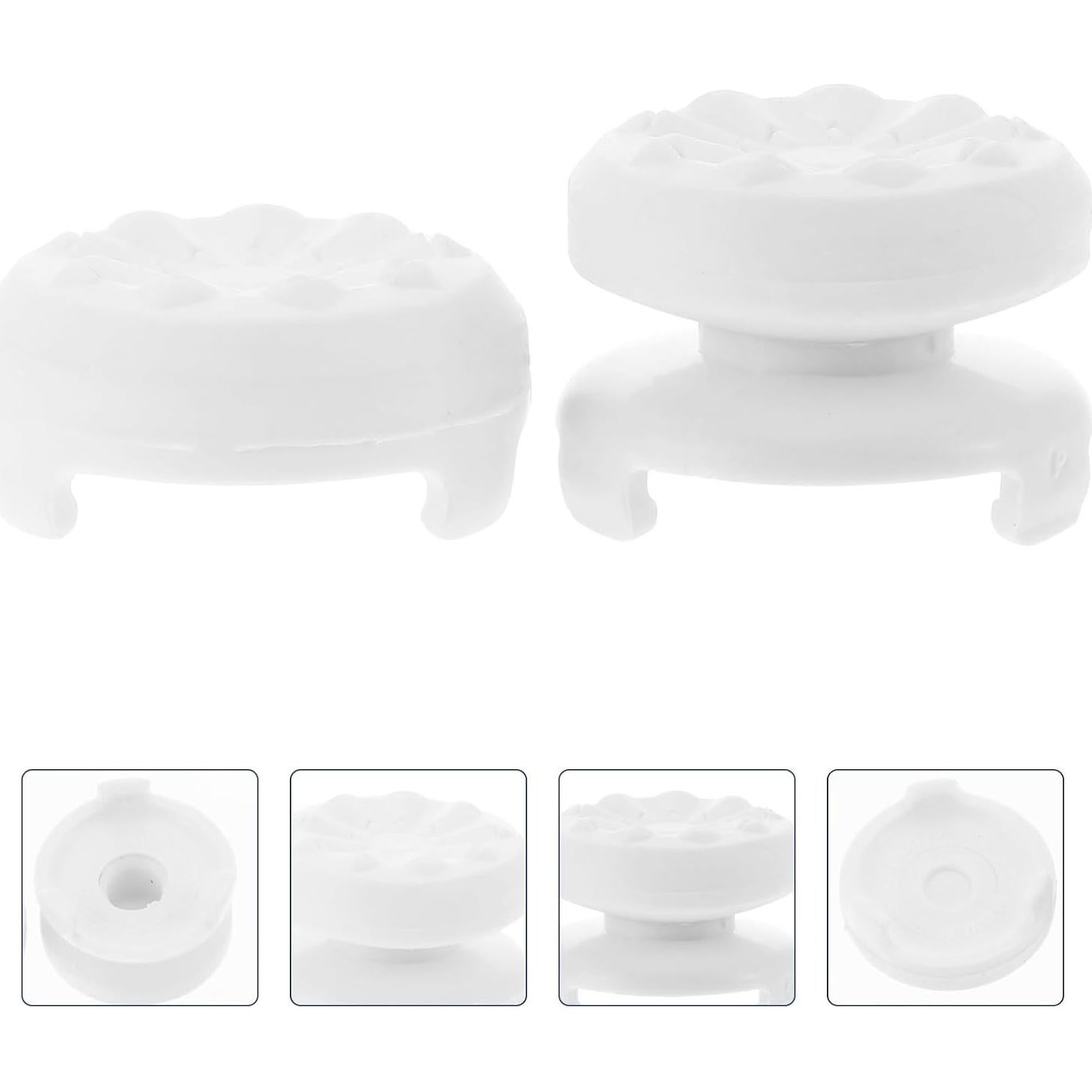 Cubiertas de Joystick HOMSFOU 2 Piezas Silicona Blanca