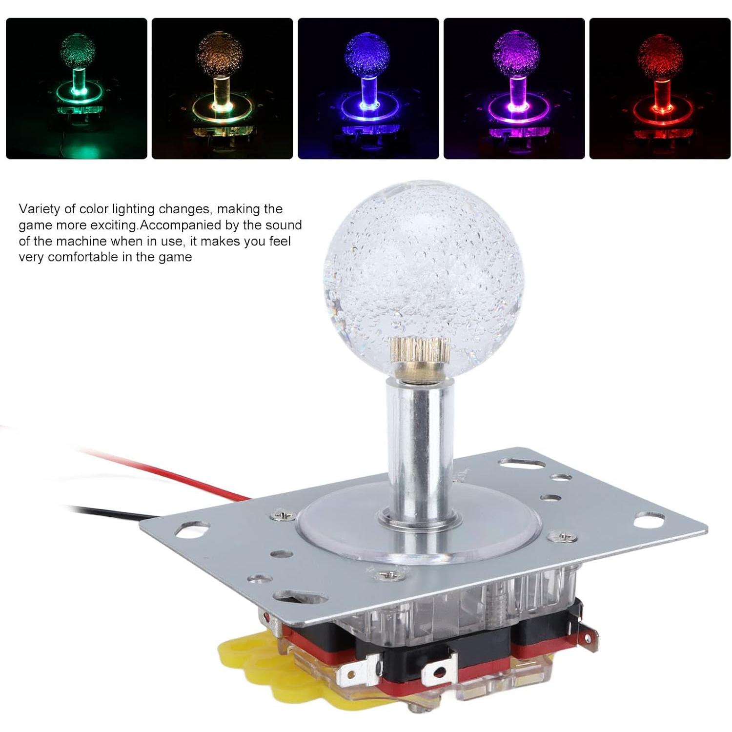 Joystick de Arcade Compacto Hosi con Iluminación Multicolor