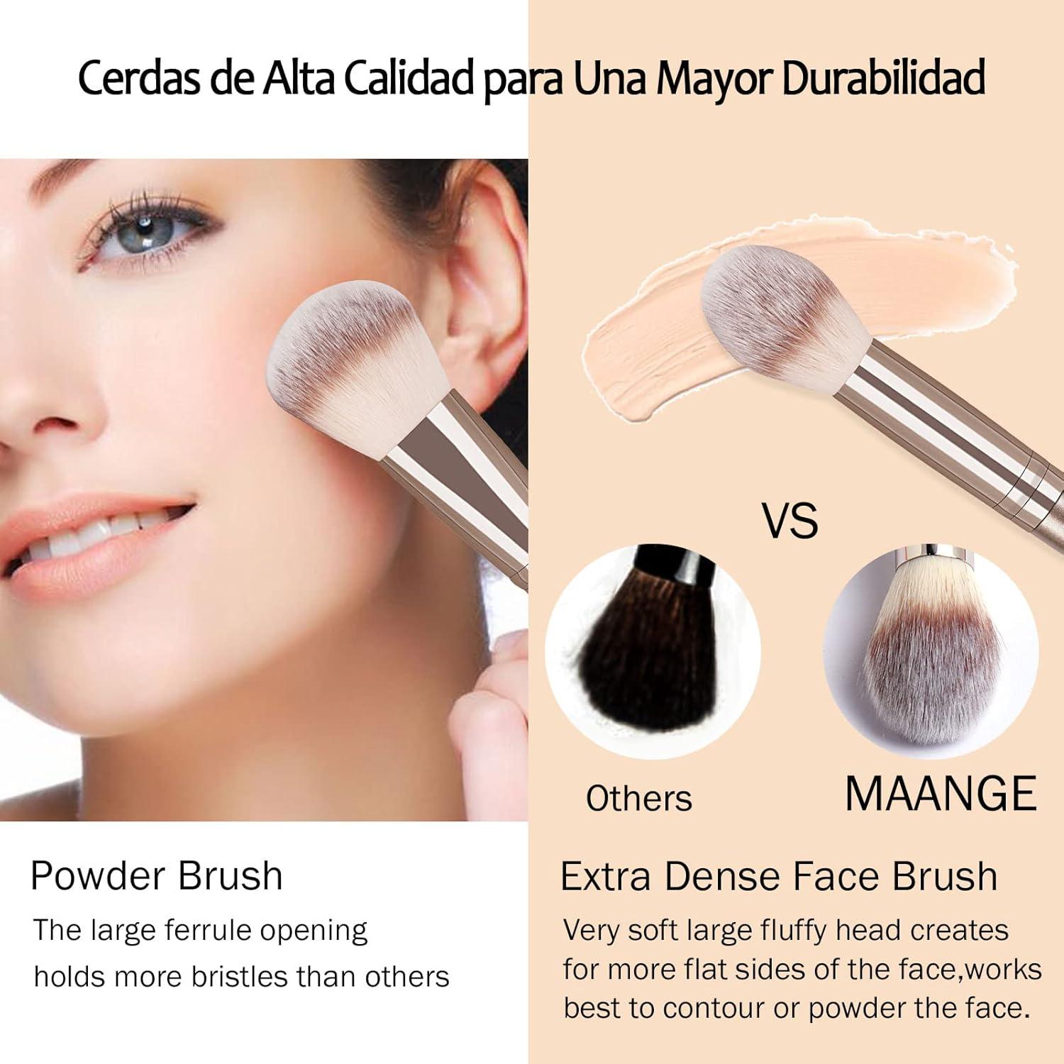 Juego de Brochas de Maquillaje MAANGE 20 Piezas Profesional