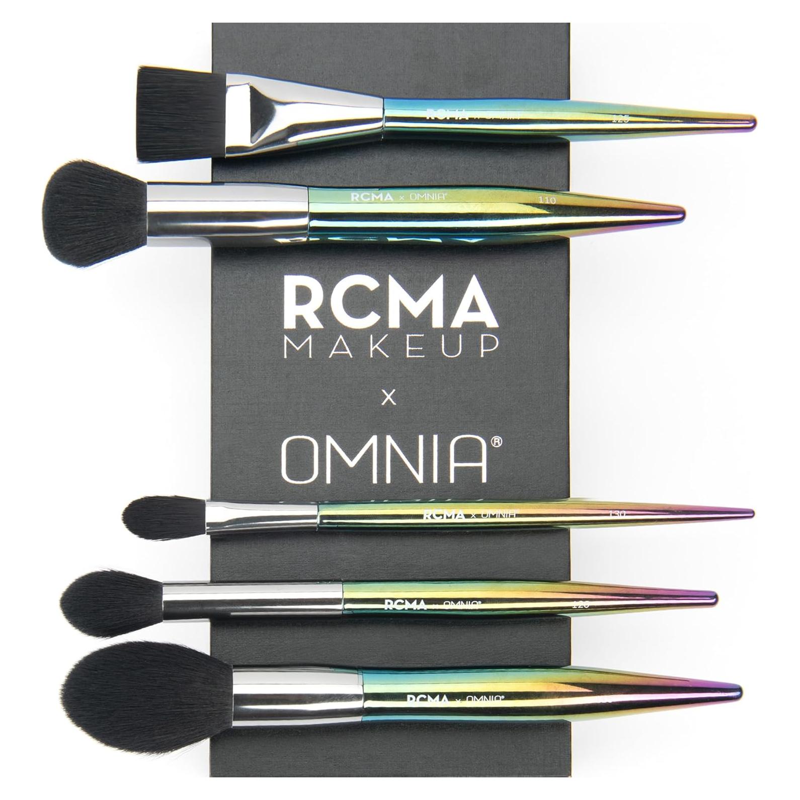 Set de Brochas de Maquillaje RCMA 5pc Fibra Sintética Premium
