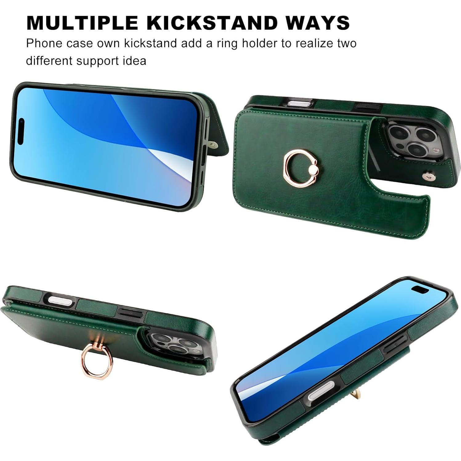 Funda ONETOP para iPhone 16 Pro Max con soporte y RFID